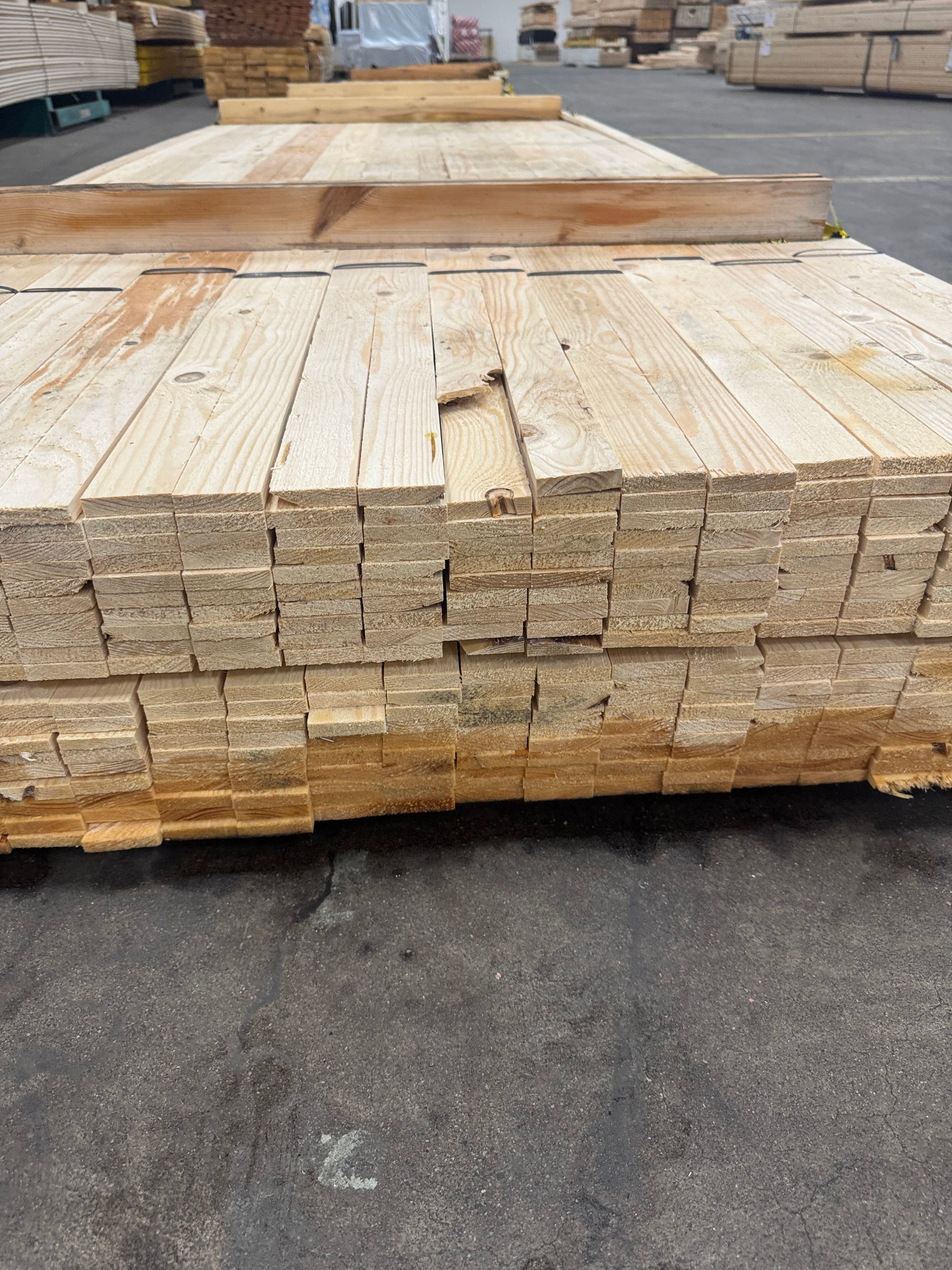 Paket Läkt 12x48mm – 440 st (4,80 m, Obehandlad Gran, Vattenskadad/Utsorterad)