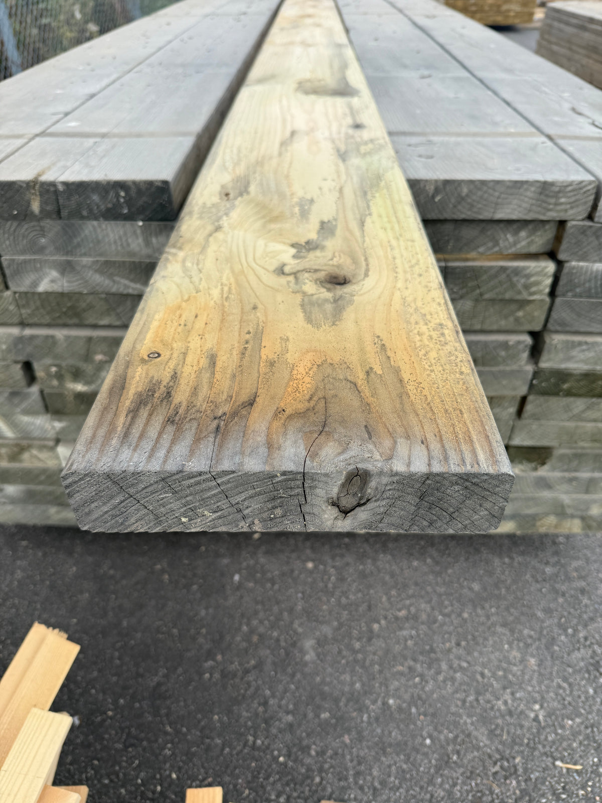 Paket Tryckimpregnerade Reglar 45x220mm 5,40m 60st Gran (Dålig impregnering)
