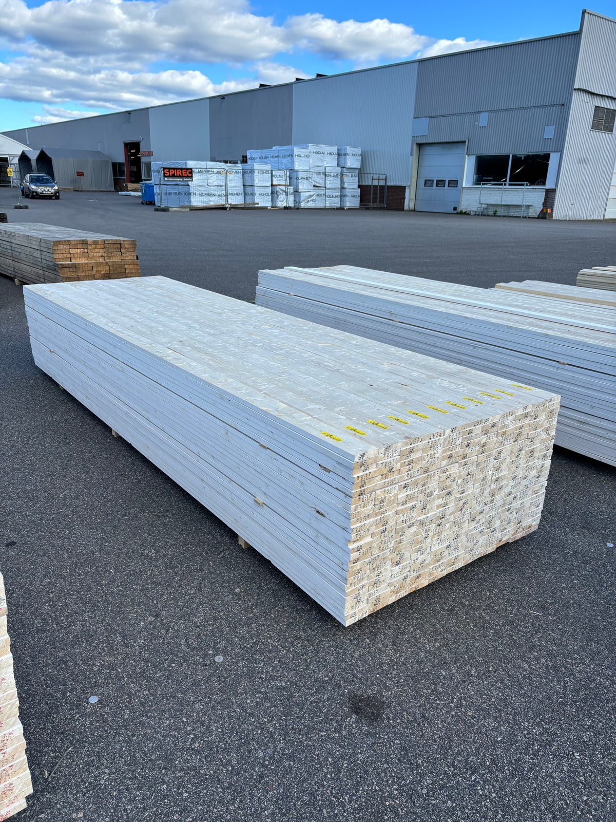 Paket Finsågade Brädor 22x95mm 3,60m 286st Vit Mellanstruken