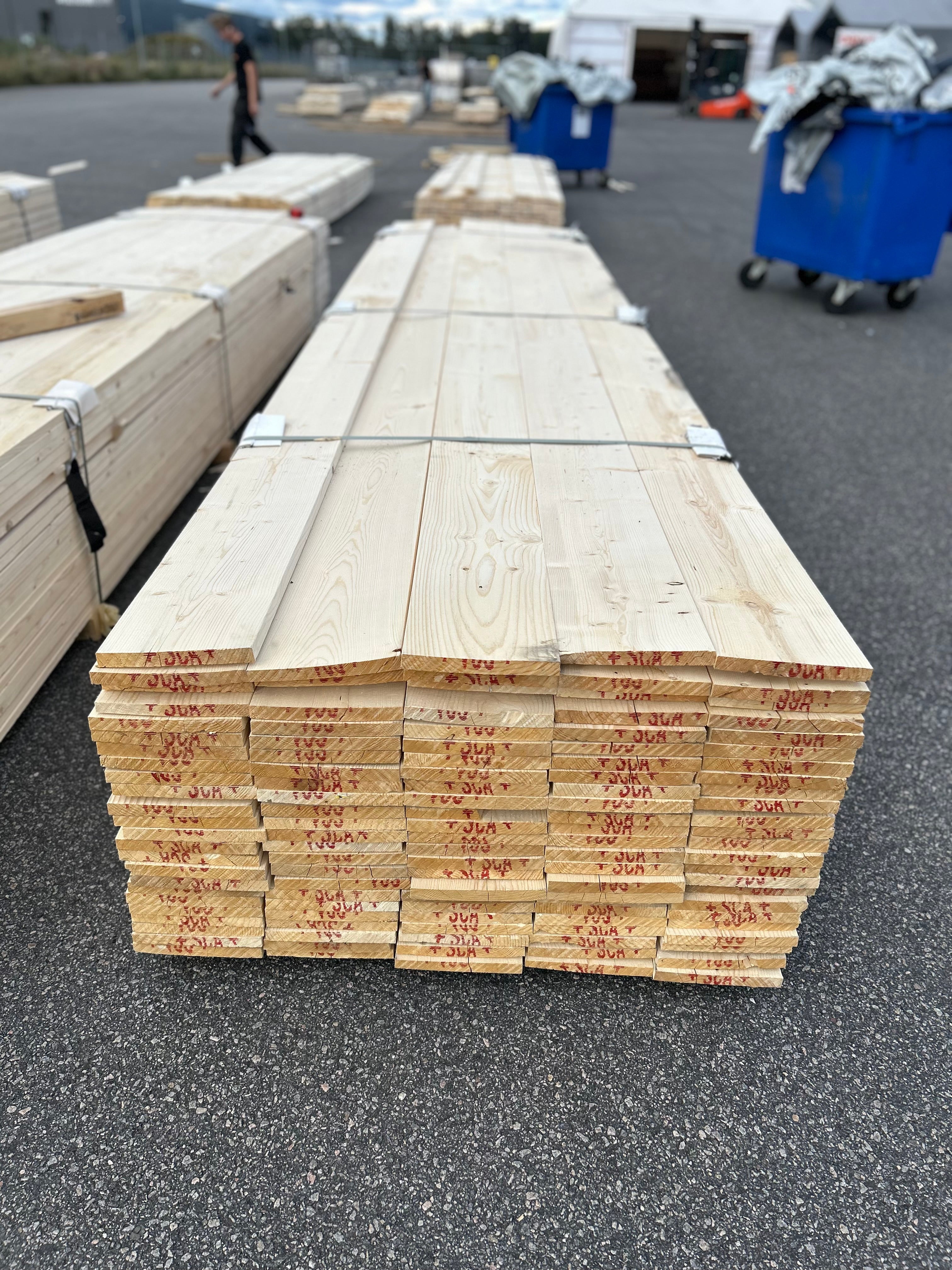 Paket Finsågad Panel 22x195mm 119st 4.20m – Andra sortering
