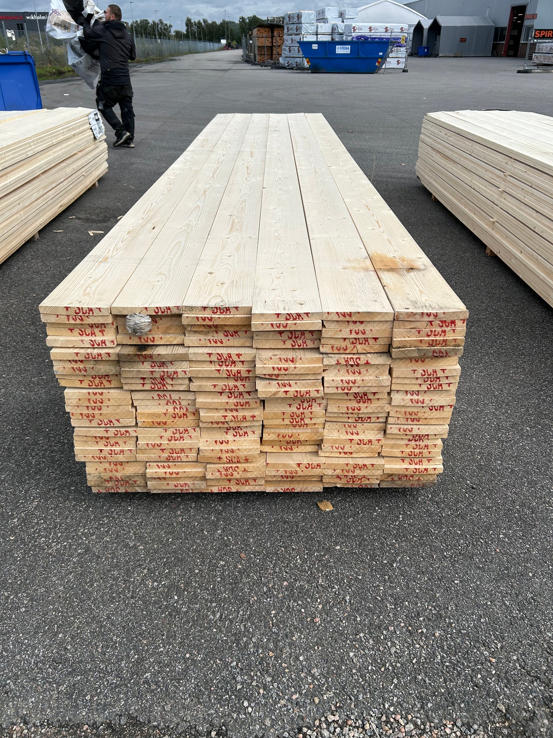 Parti Finsågade Brädor 22x170 mm – 4,80 m Obehandlade