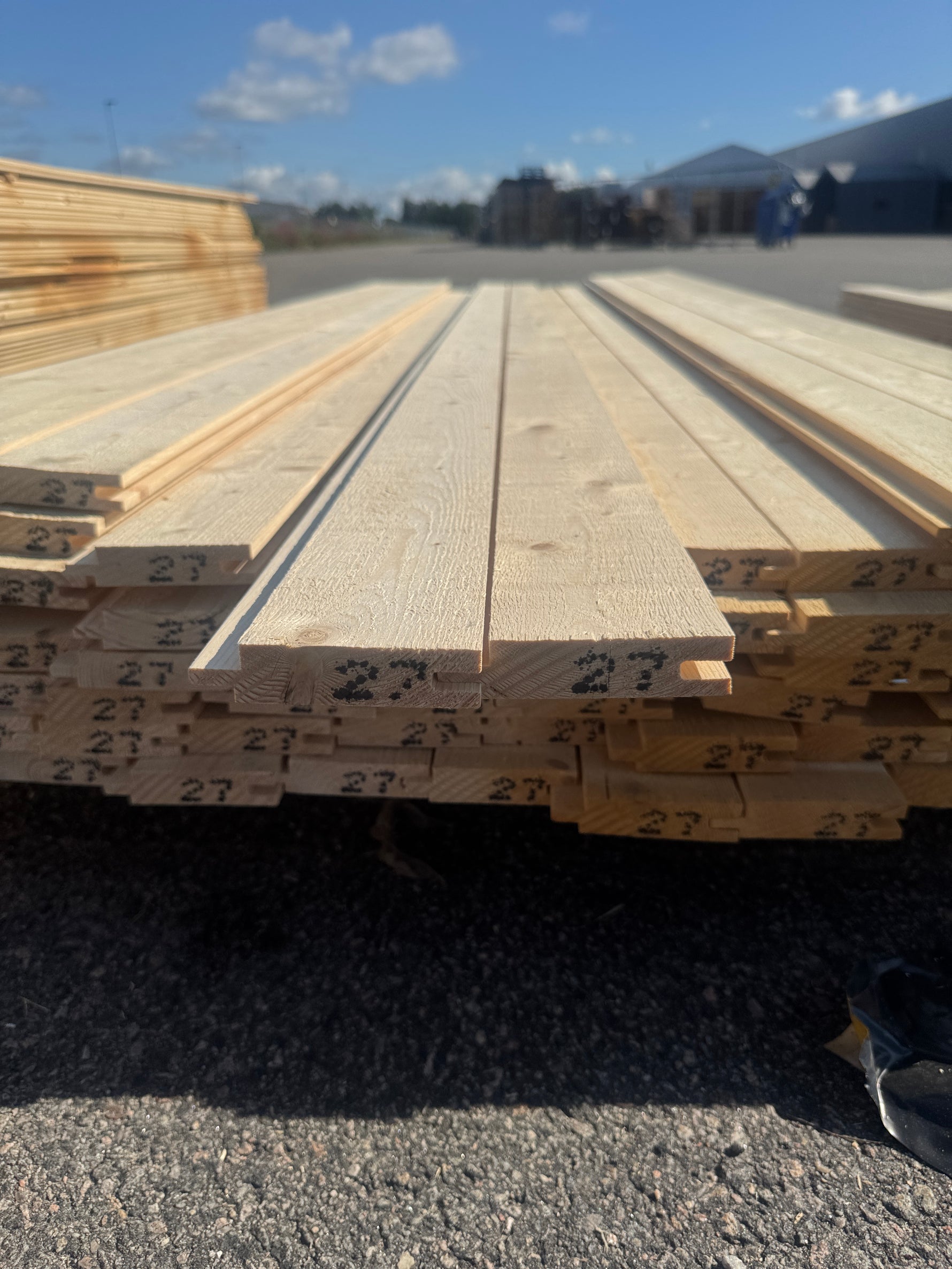 Paket Ytterpanel 22x95mm 2,70m 75st Obehandlad
