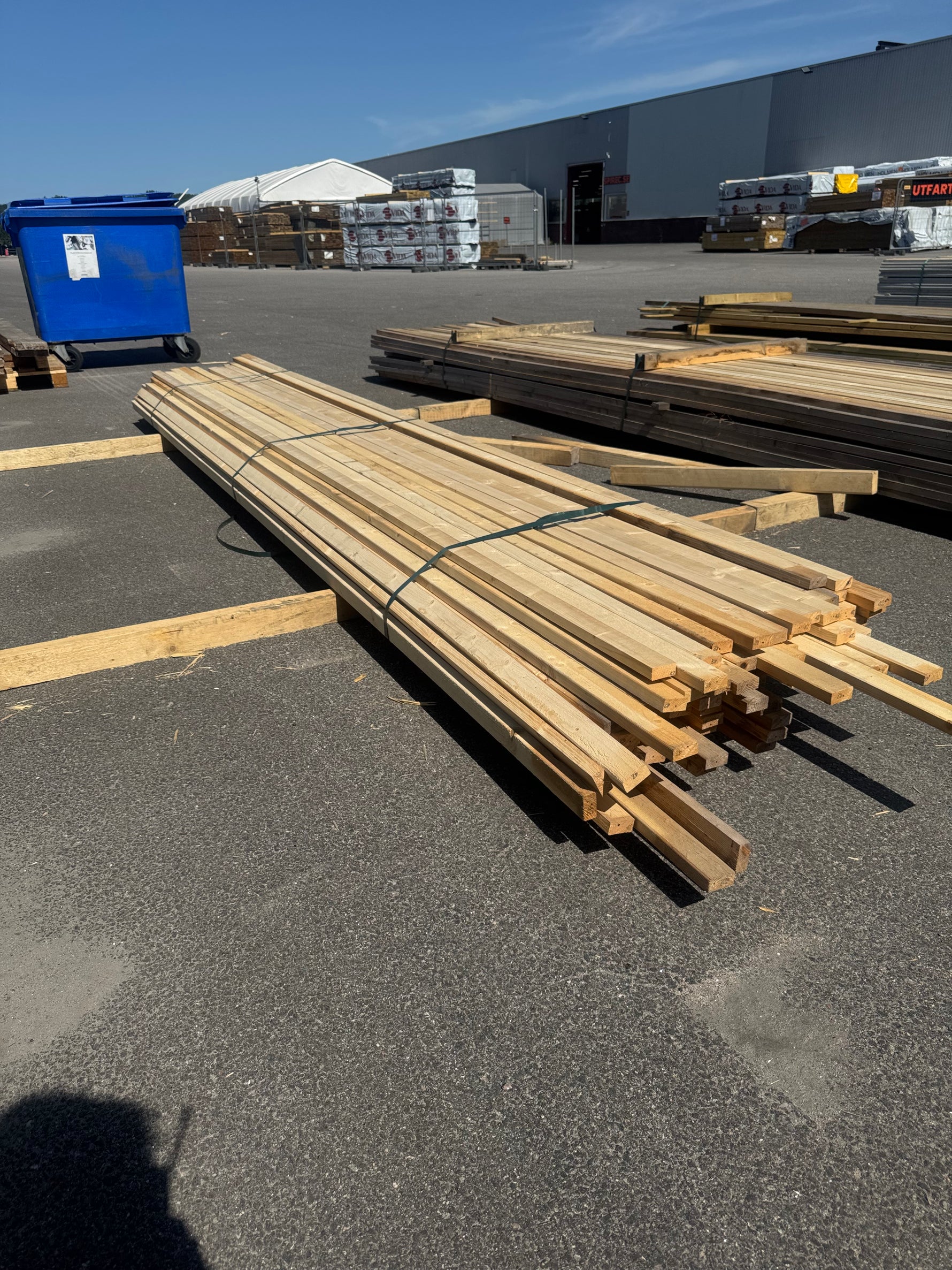 Paket Klädselläkt 22x45 mm + Hyvlat Virke 34x95 mm