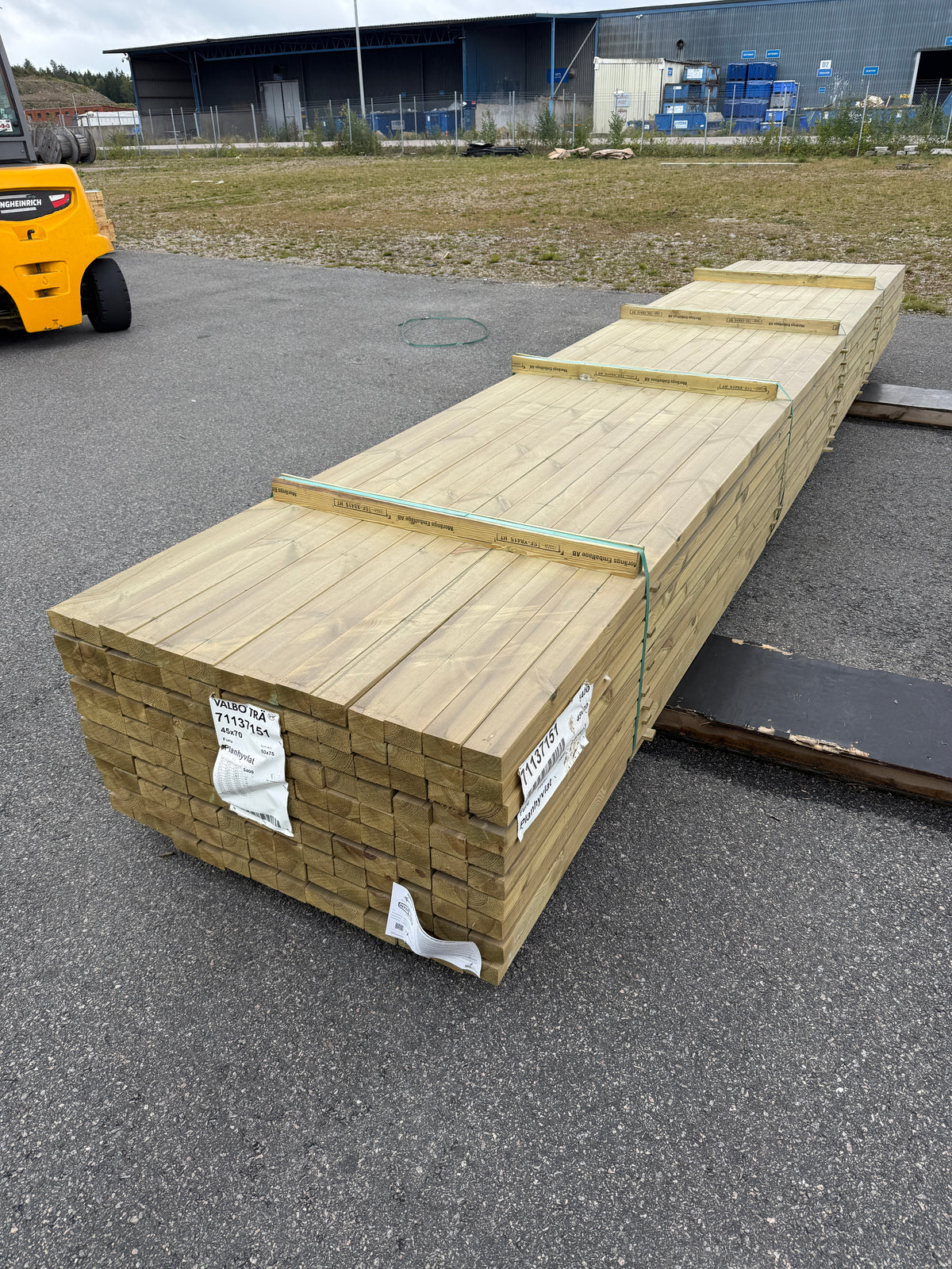 Paket Tryckimpregnerade Reglar 45x70mm, 140st 5,40m