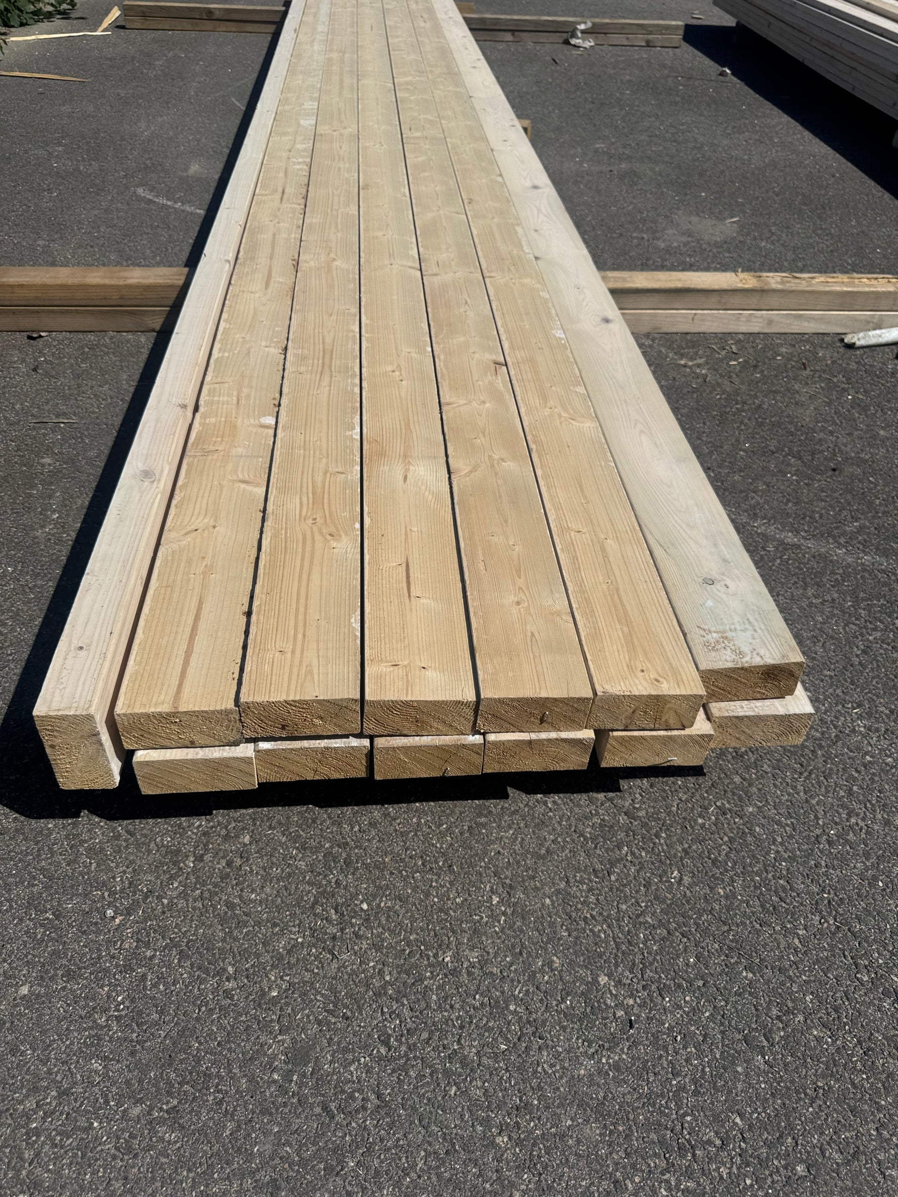 Paket Hyvlat Virke 45x95 mm, 13 st 4,80 m Vitlaserat