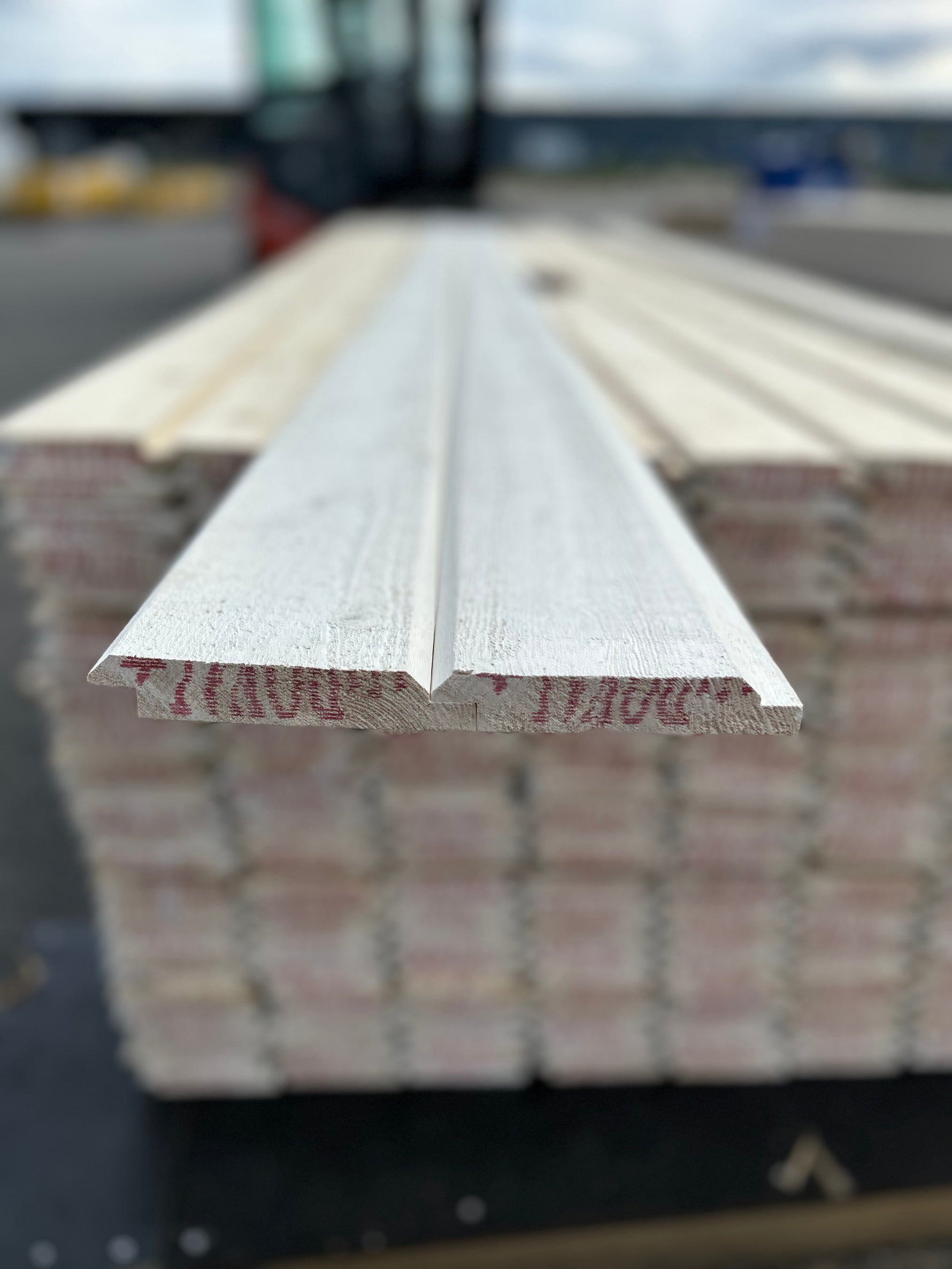 Paket Dubbelfas Halvspont 22x120mm 3,60m 225st Grundmålad
