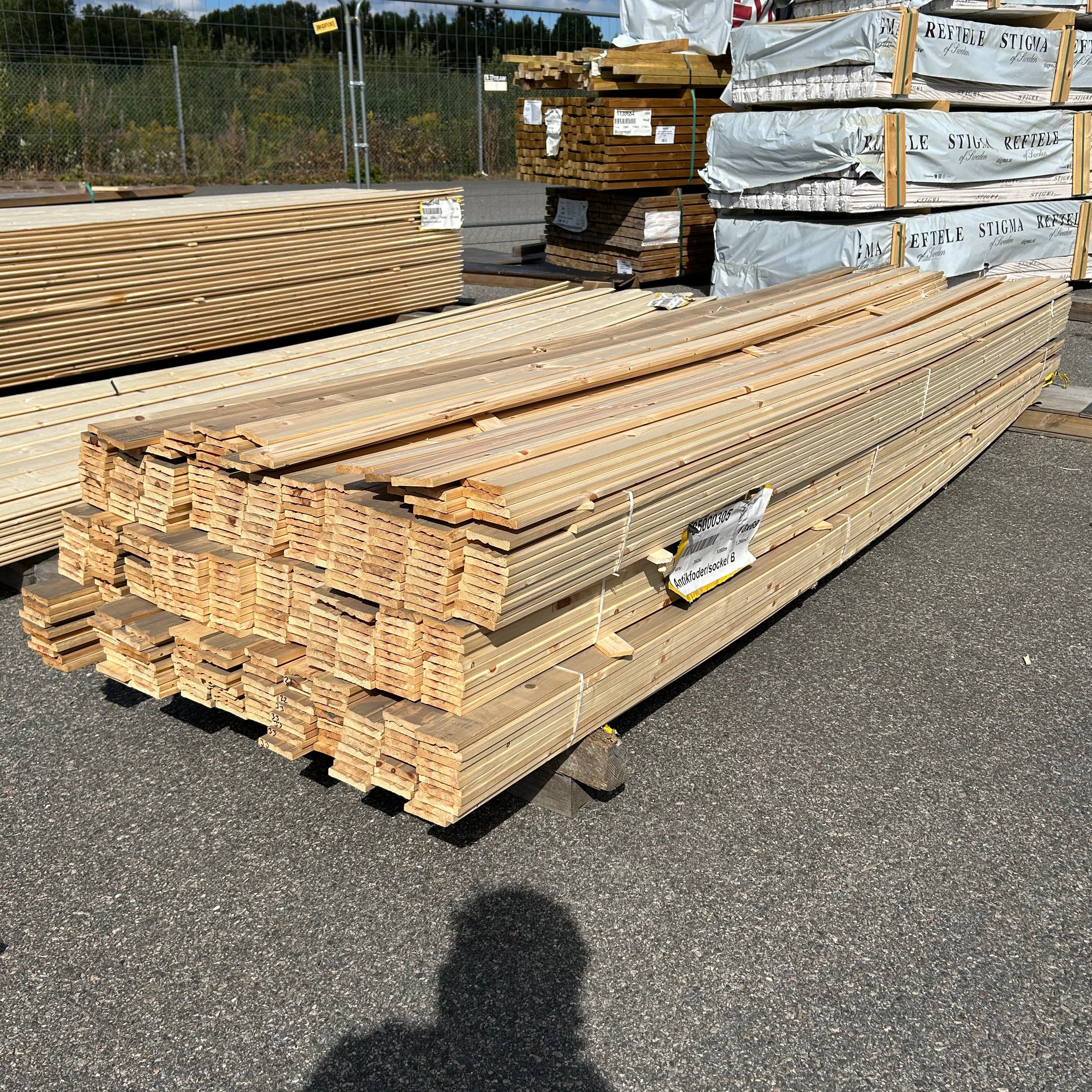 Paket Antikfoder/Sockel 13×69 mm 3,30 m 360 st Furu