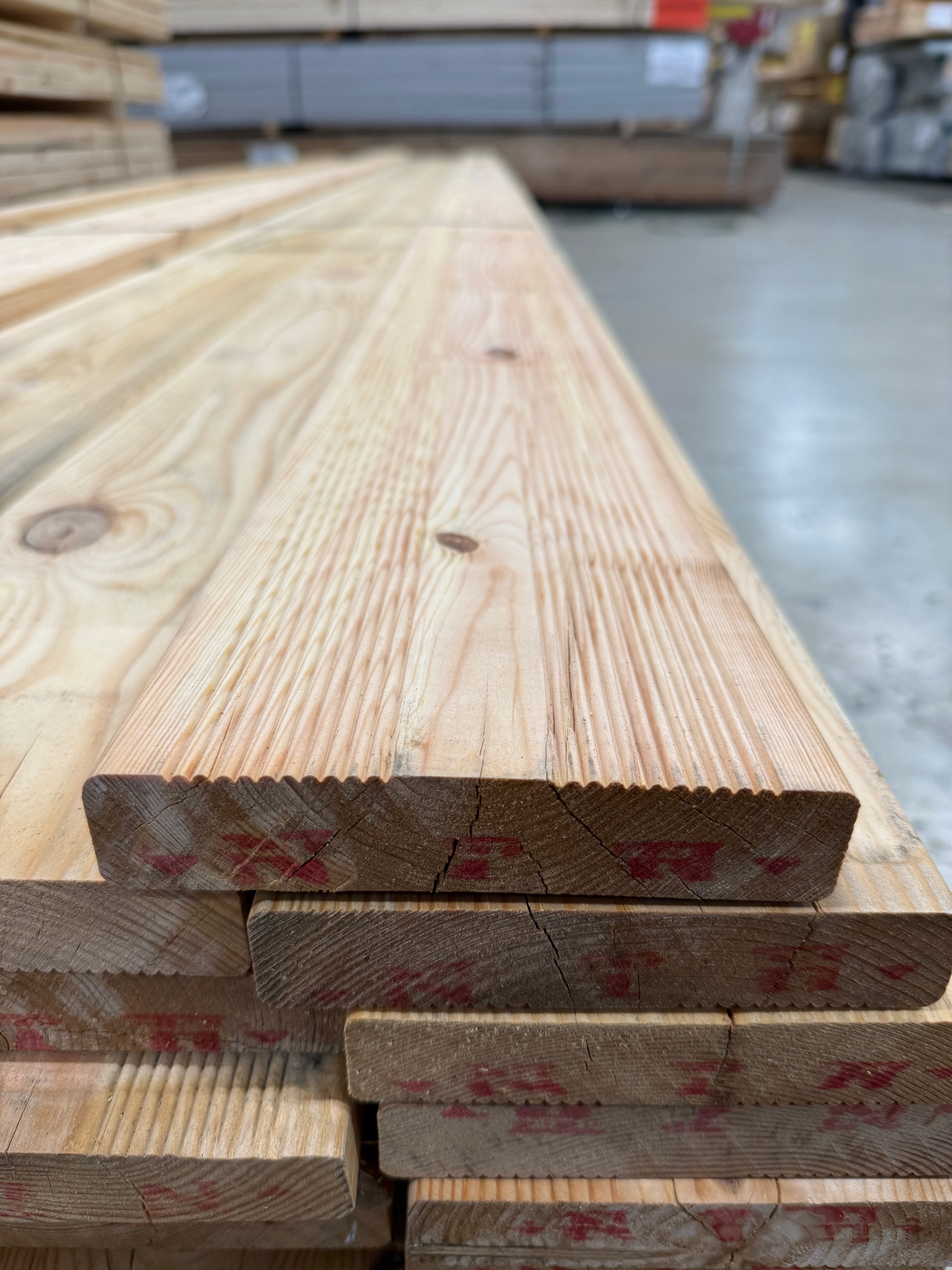 Paket Hyvlade Rillade Brädor 27x145mm (Furu) B- sortering