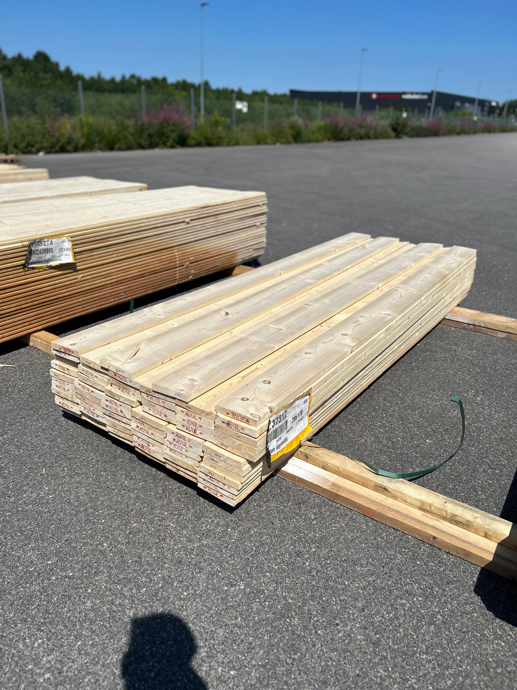 Paket Finsågade Brädor 28x170mm 3.0m 70st Obehandlade