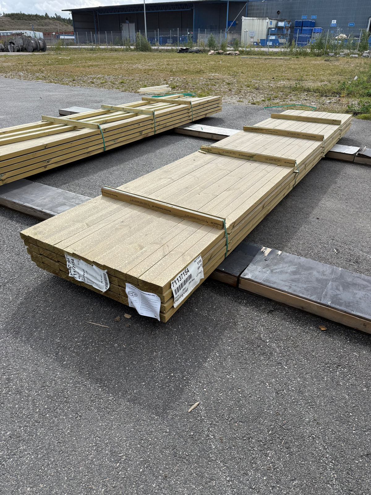 Paket Tryckimpregnerade Reglar 45x70mm, 56st 5,40m