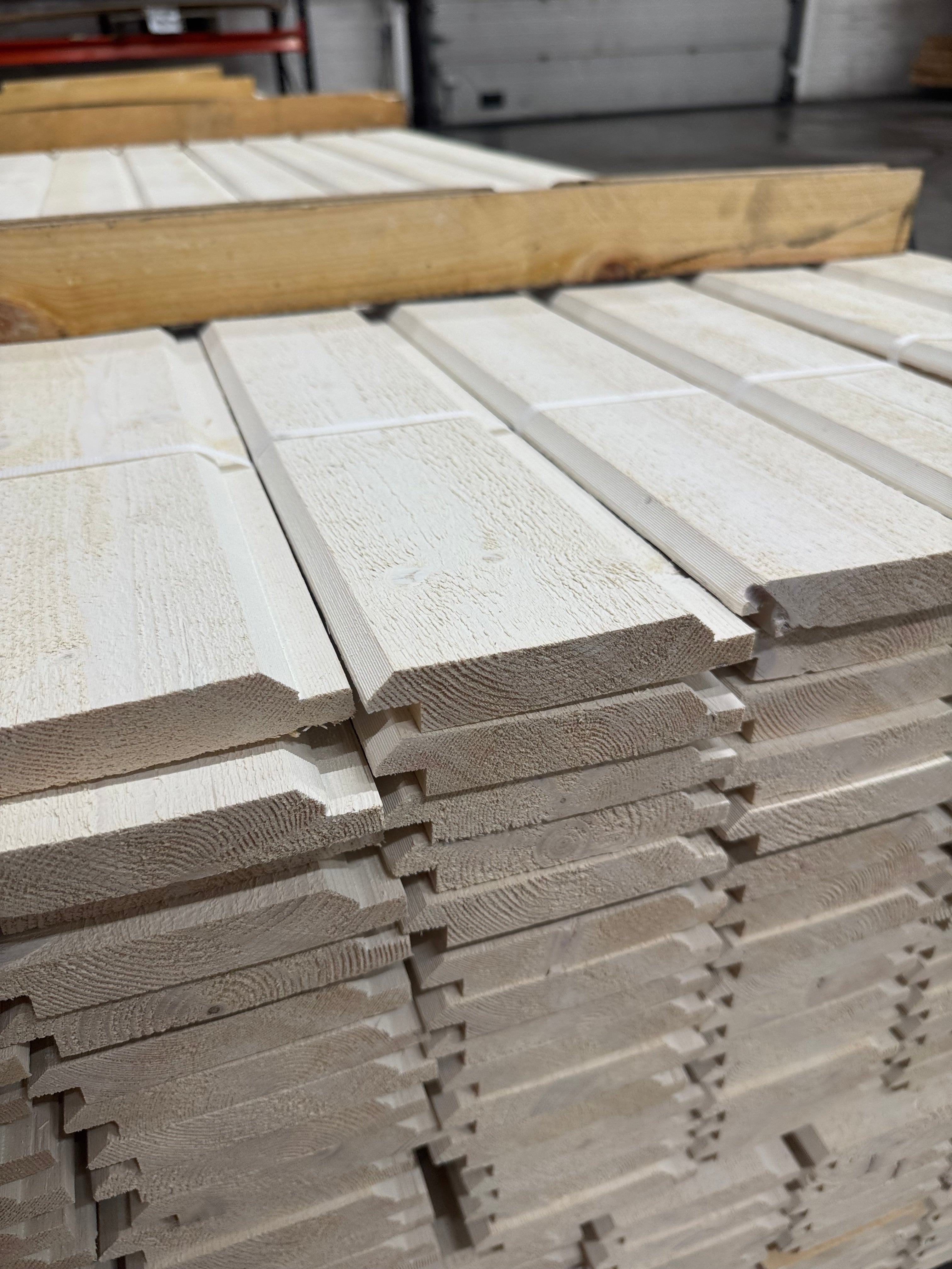 Paket Ytterpanel Dubbelfas 22x120mm – 220 st 5,40 m (Grundmålad vit)