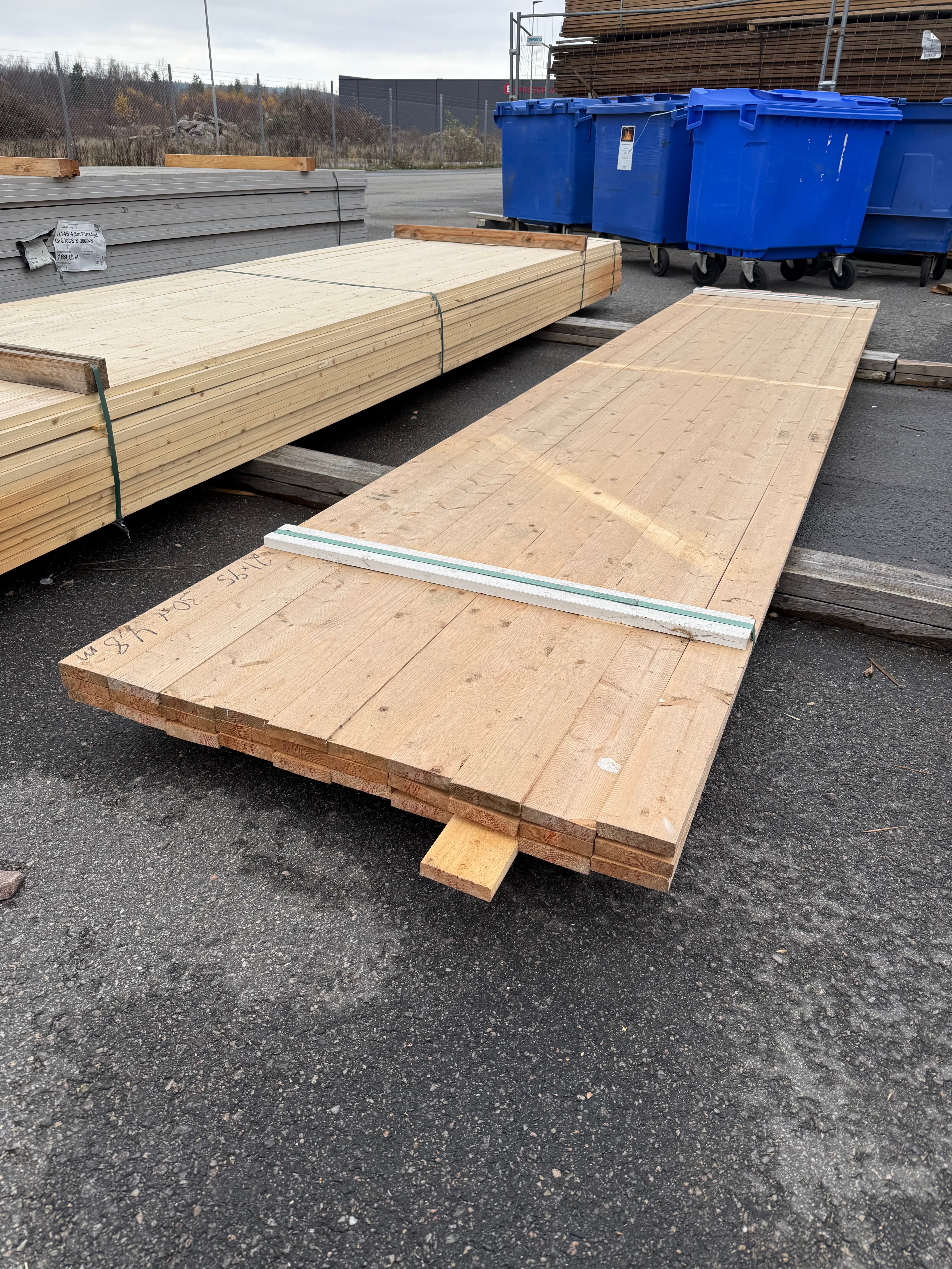 Paket Brädor 21x95mm – 30 st (4,80 m, Obehandlad Gran)