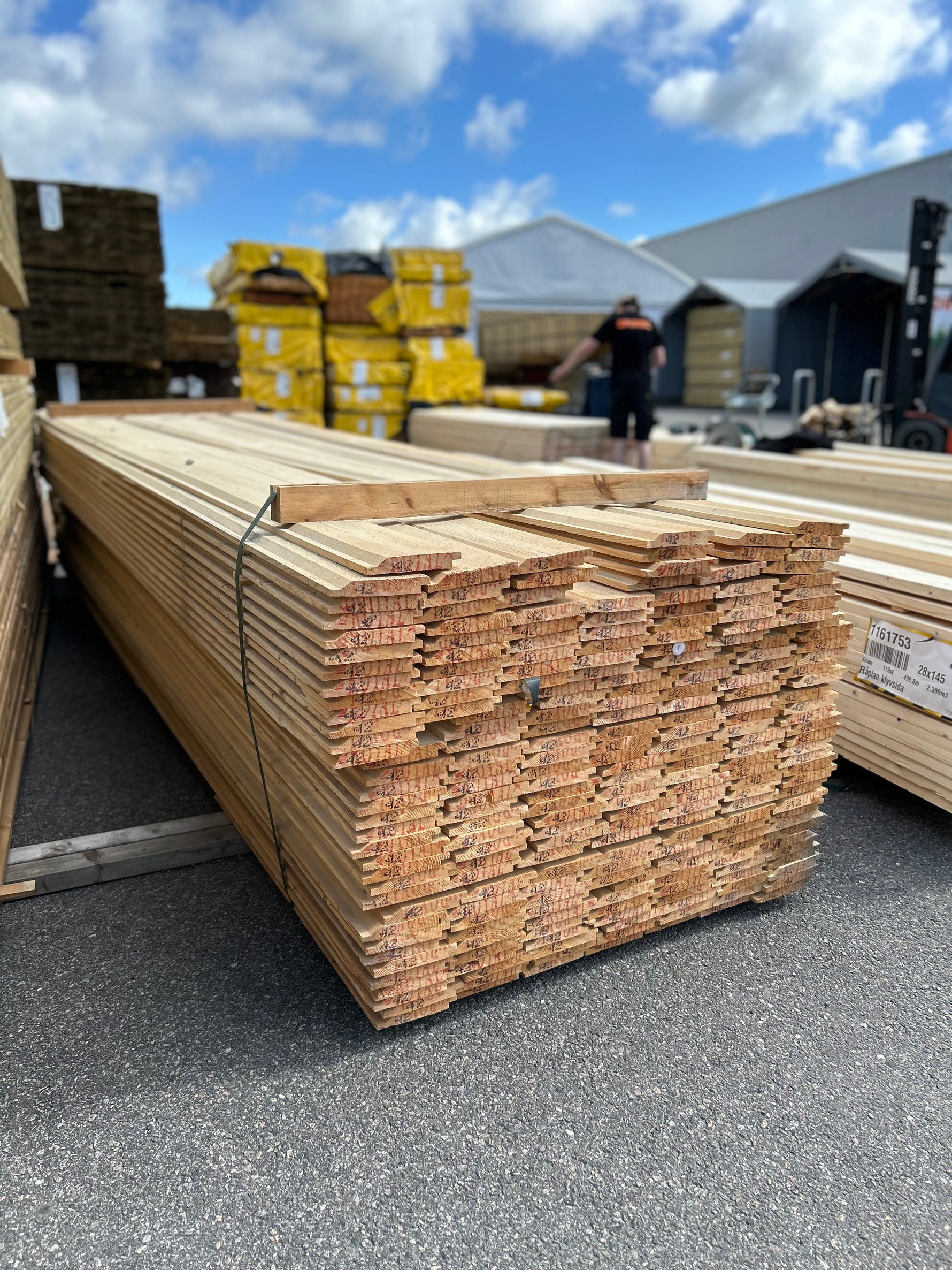 Paket Ytterpanel Enkelfas Halvspont 22x145mm, 231st 4,20m
