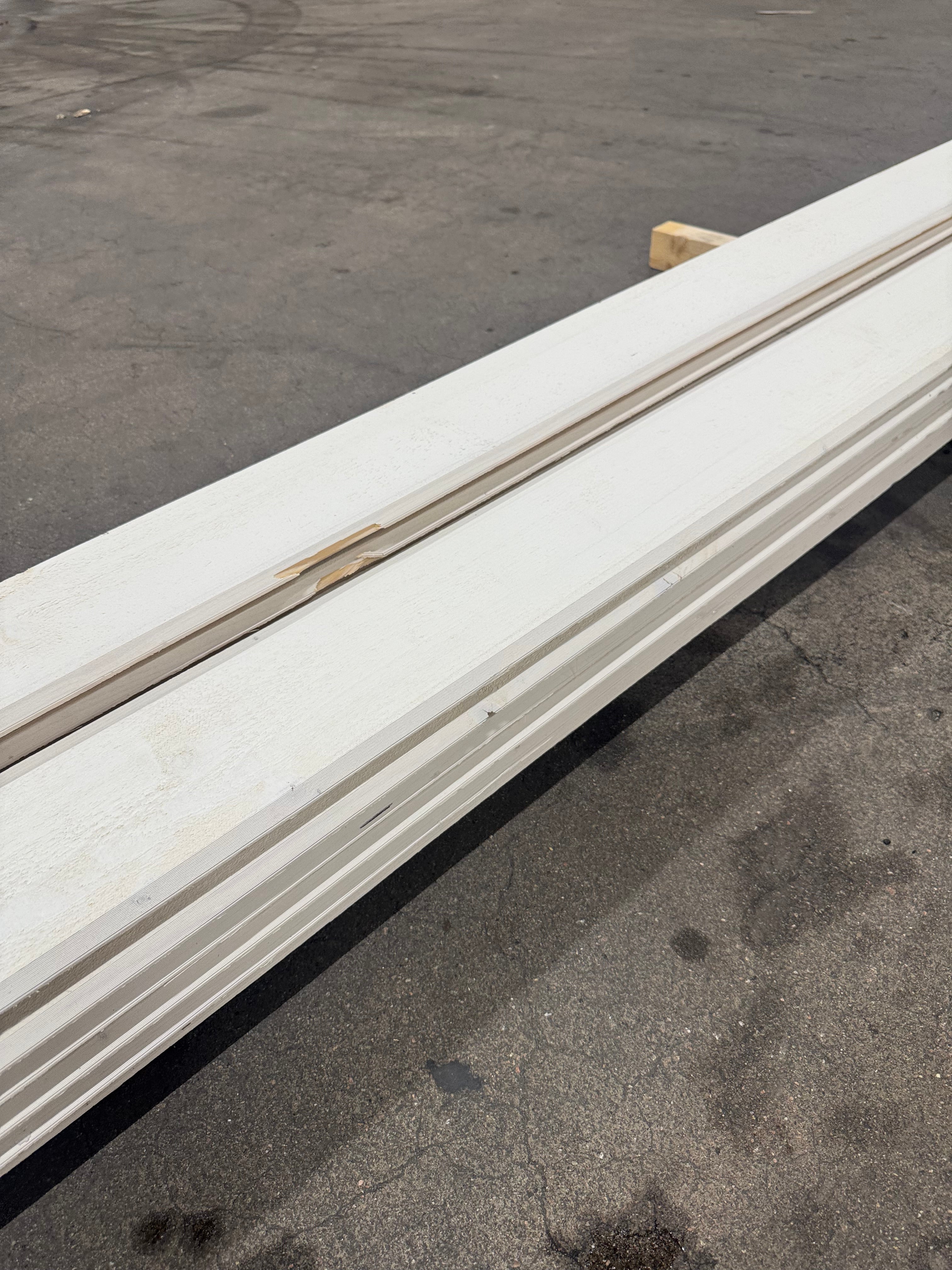 Paket Ytterpanel Dubbelfas 22x145mm – 13 st (5,40 m, Vit Alkydoljefärg)