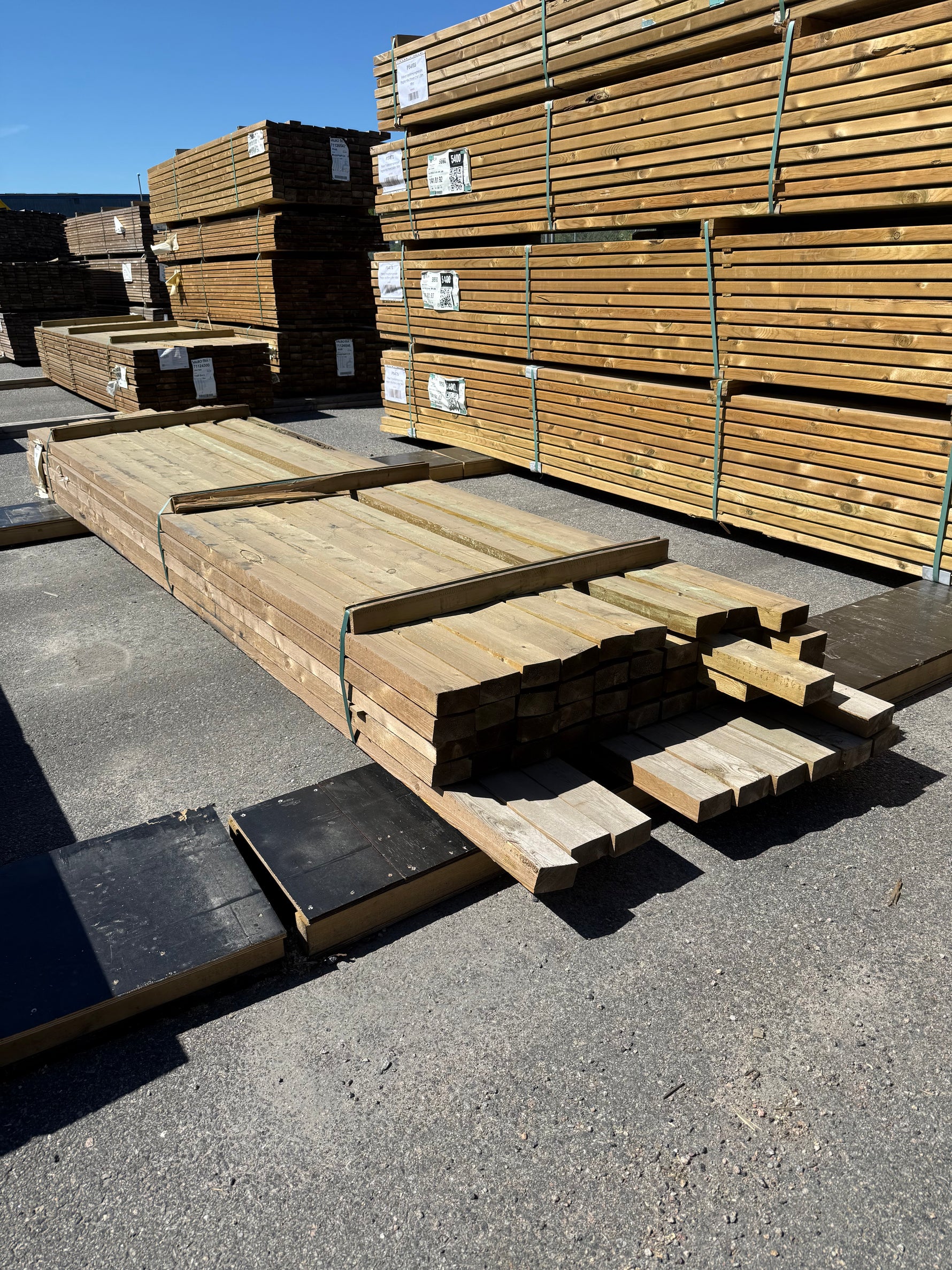 Paket Tryckimpregnerade Reglar 50x100mm, 50st 3,90–4,20m