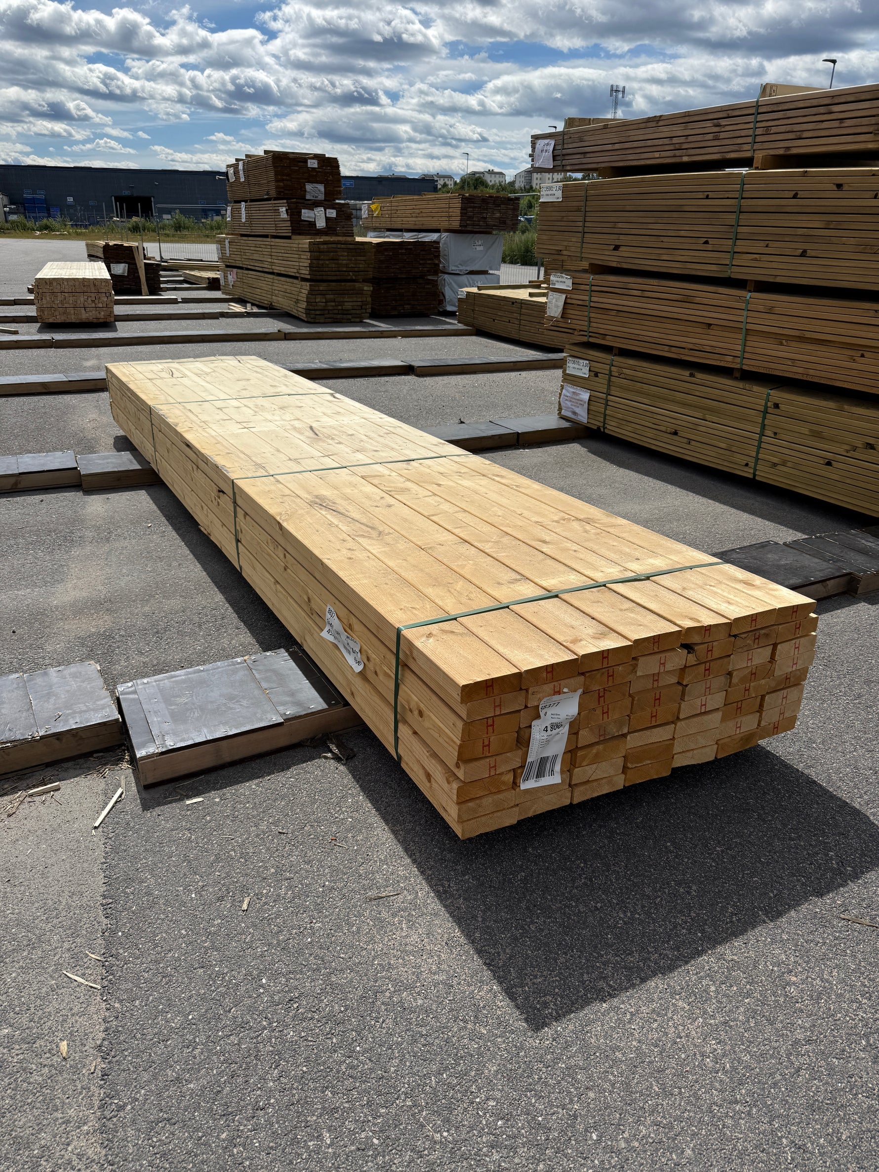 Paket Reglar 45x145 mm – 56 st (4,80 m, Gran) B-sortering