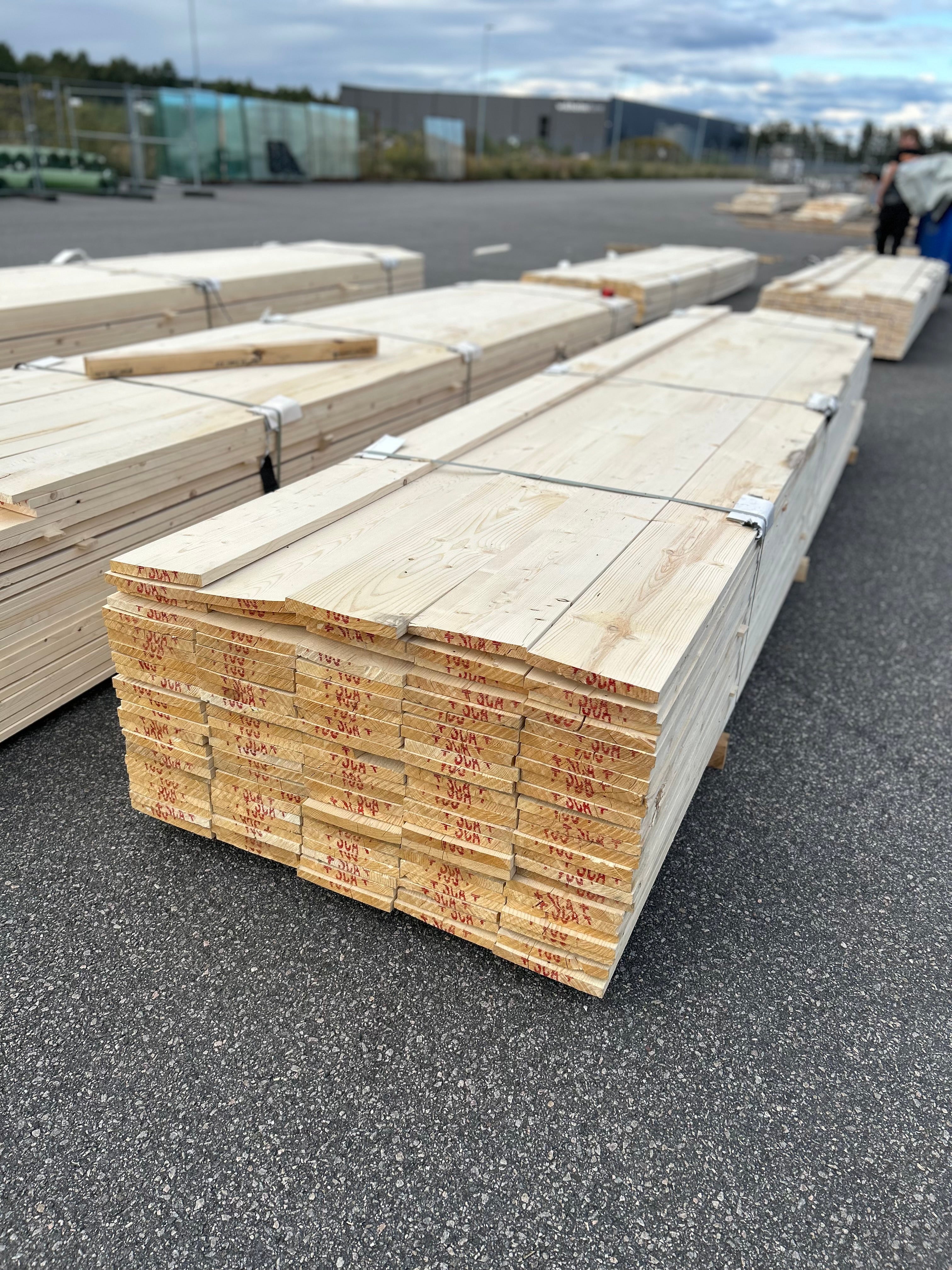 Paket Finsågad Panel 22x195mm 119st 4.20m – Andra sortering