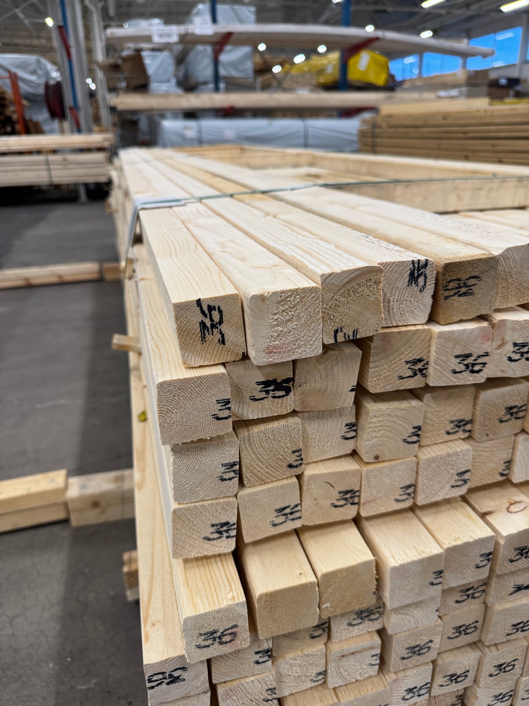 Paket Reglar 45x45mm, 3,60m, 263st