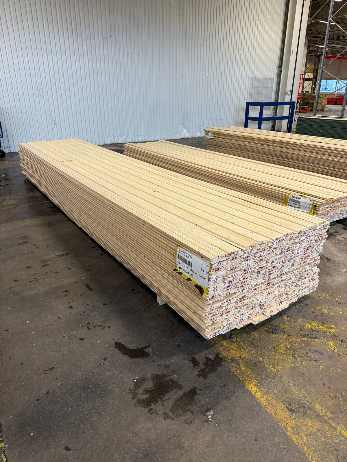 Paket Ytterpanel 19×120 mm 5,10 m Obehandlad – 243 st