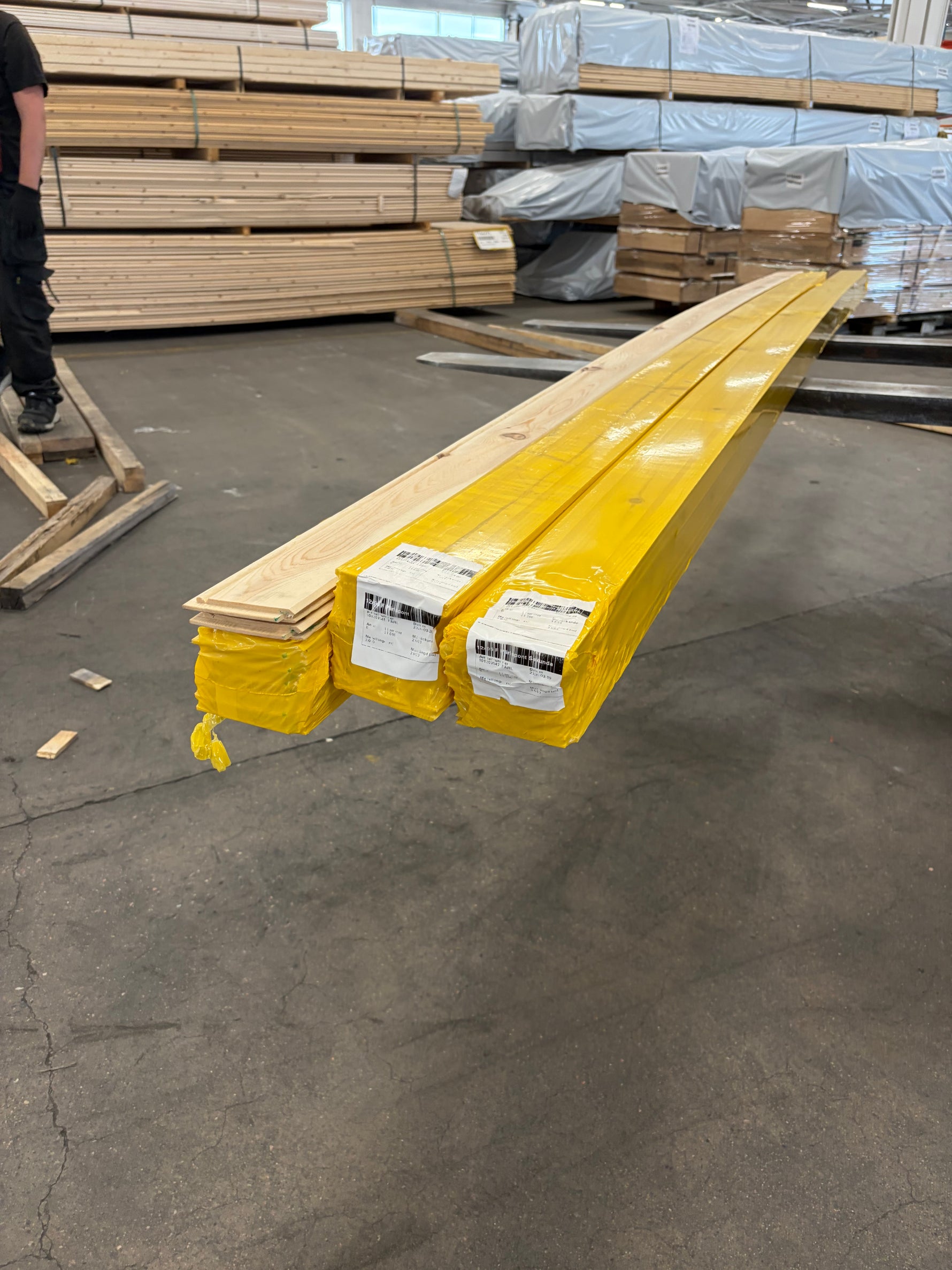 Pärlspont 12x95mm Furu Sekunda, 3 Paket - 6,14 m²
