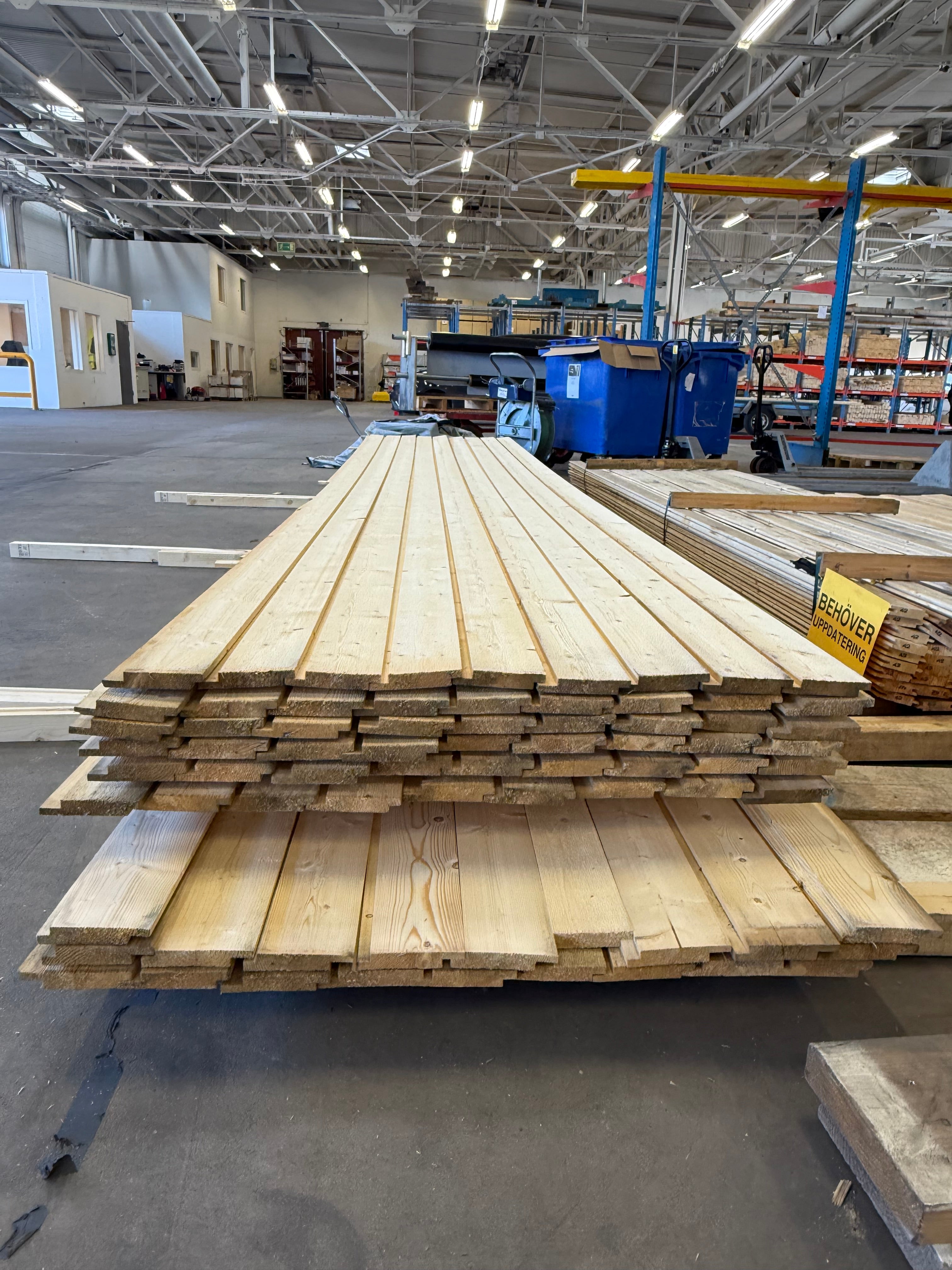 Paket Hakfals 22x120 mm – 5,10 m – 74 st