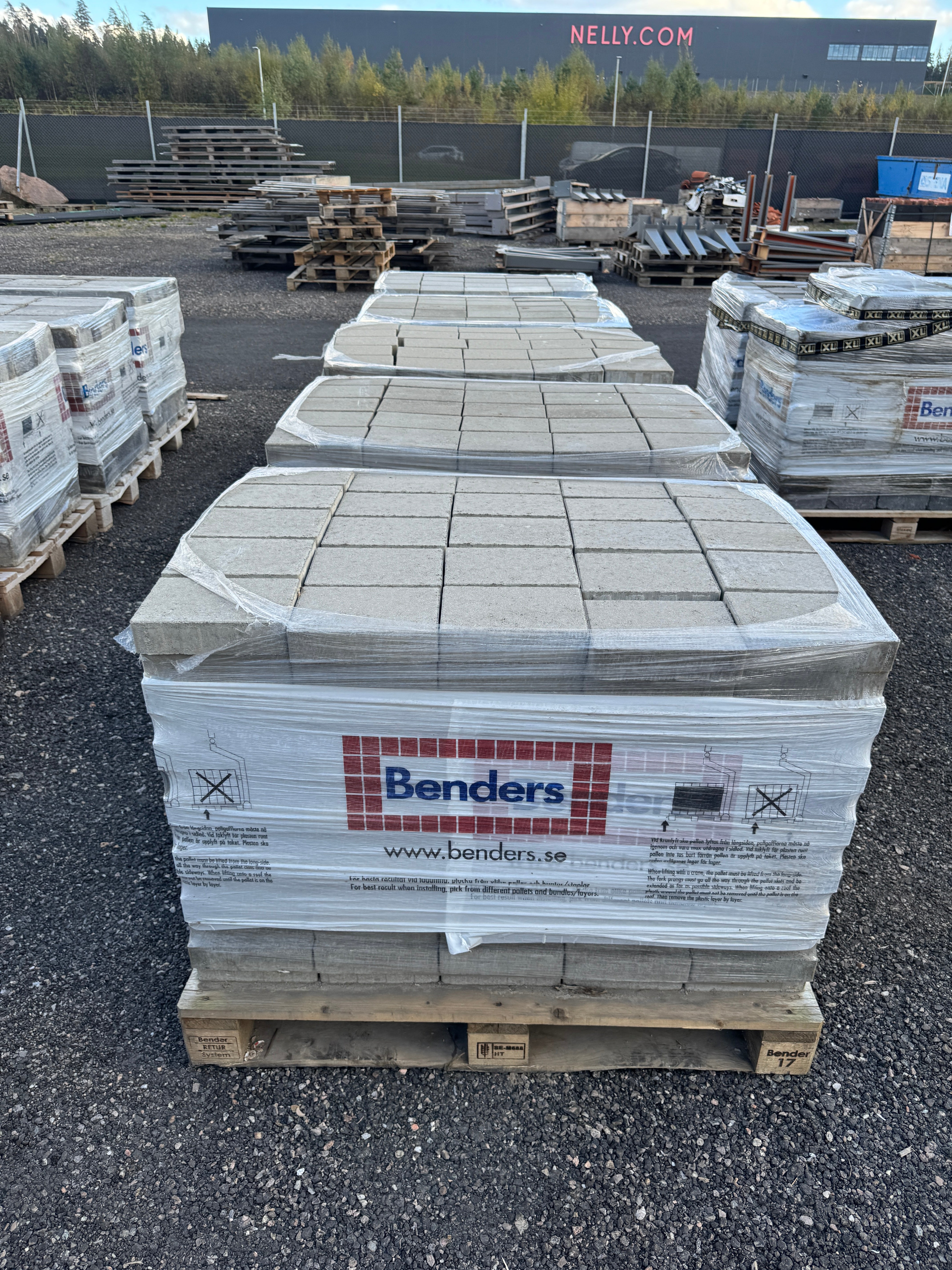 Marksten Metro 210x140x50mm – 5 pall (totalt 1745 st, Grå)