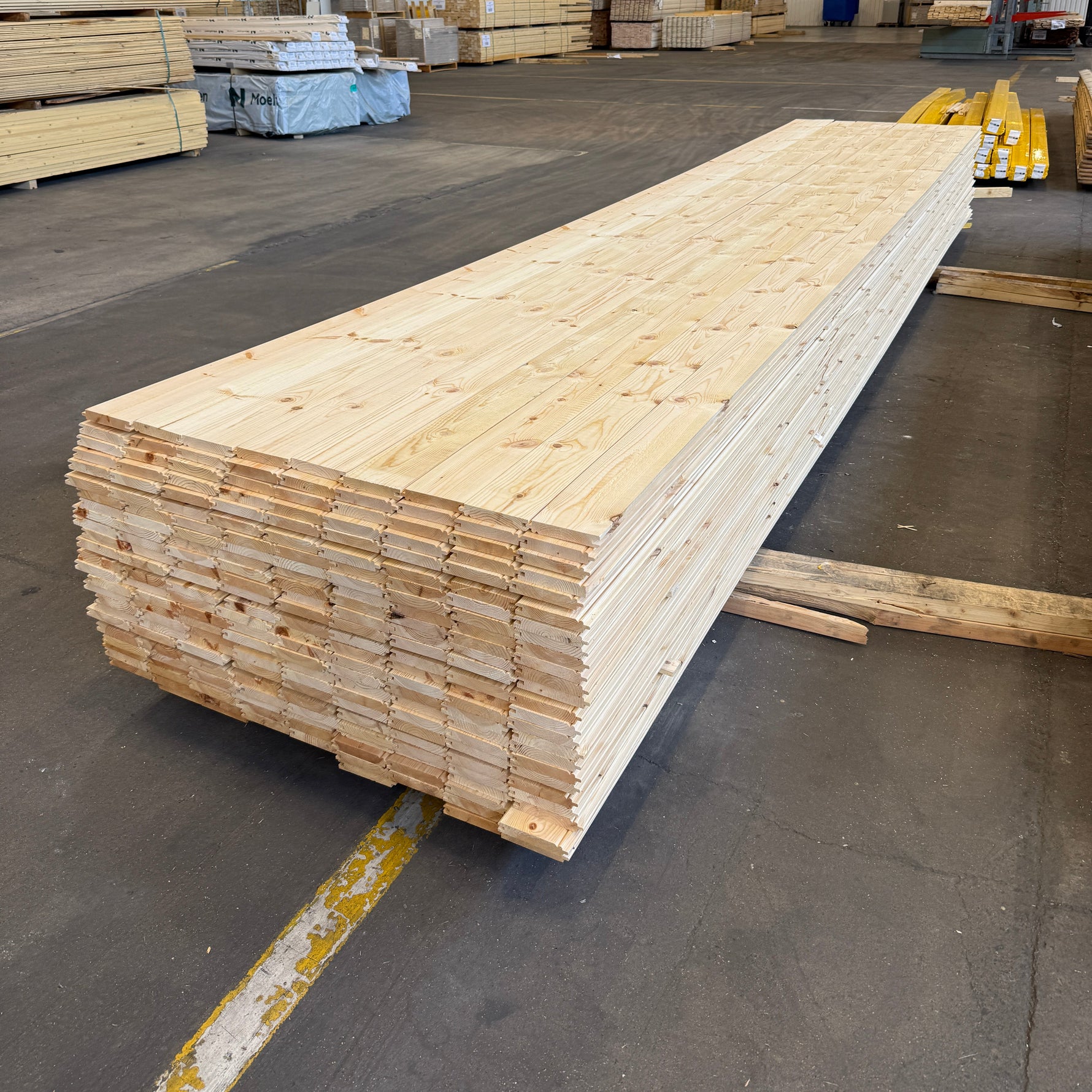 Paket Pärlspont 22x120mm Furu, 225st 5,10–5,40m (Sekunda)