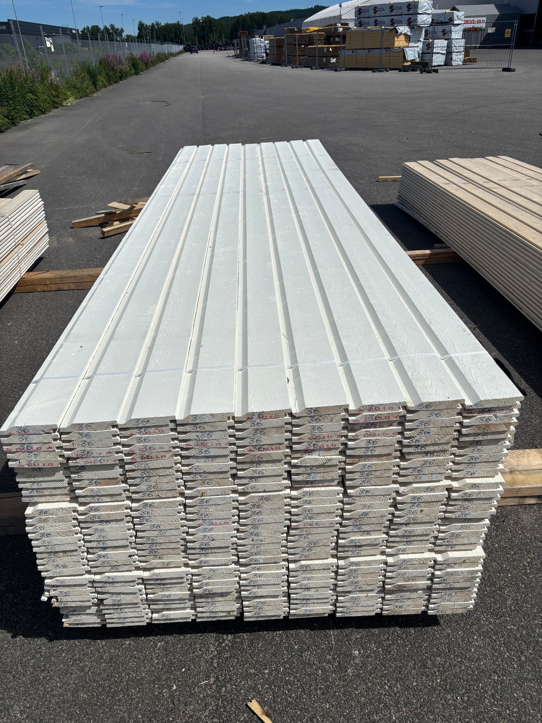 Paket Ytterpanel Enkelfas Halvspont 22x120mm, 270st 3.60m Mellanstruken&nbsp;