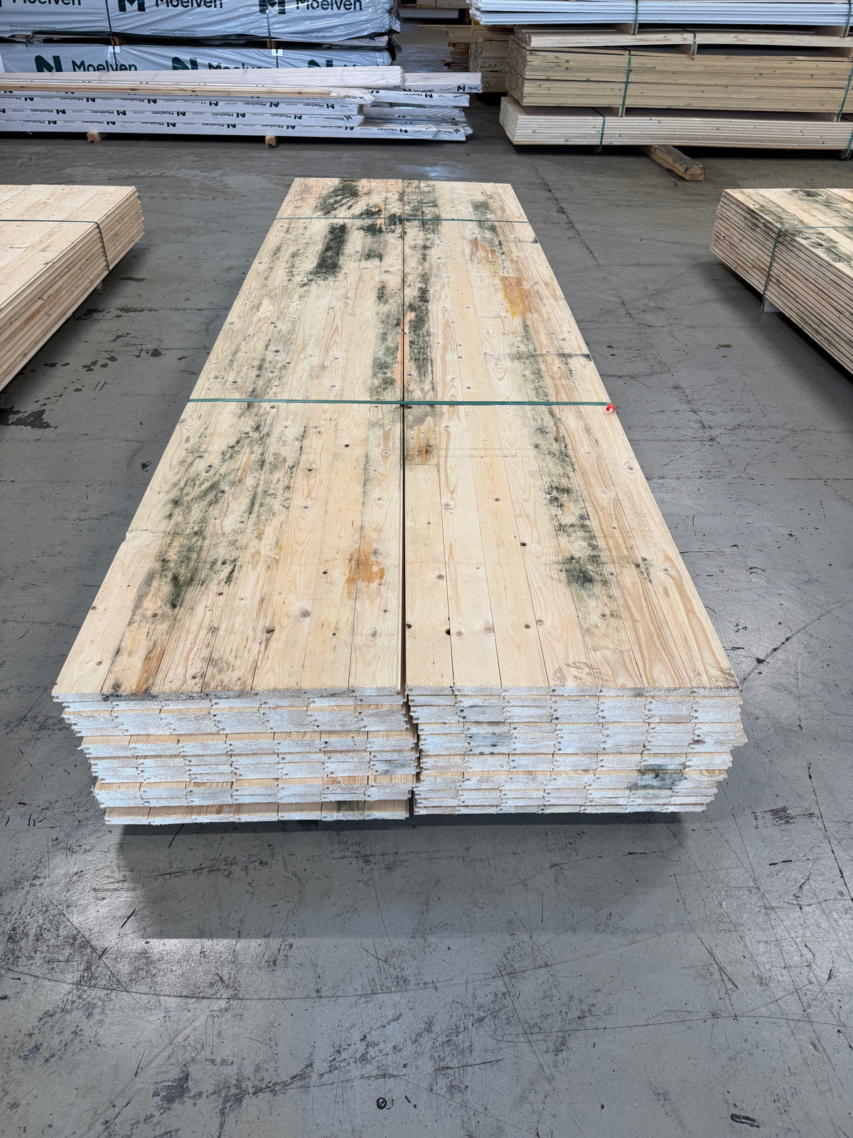 Paket Råspontluckor 20x540x3600mm 30st (Mögelskadade)