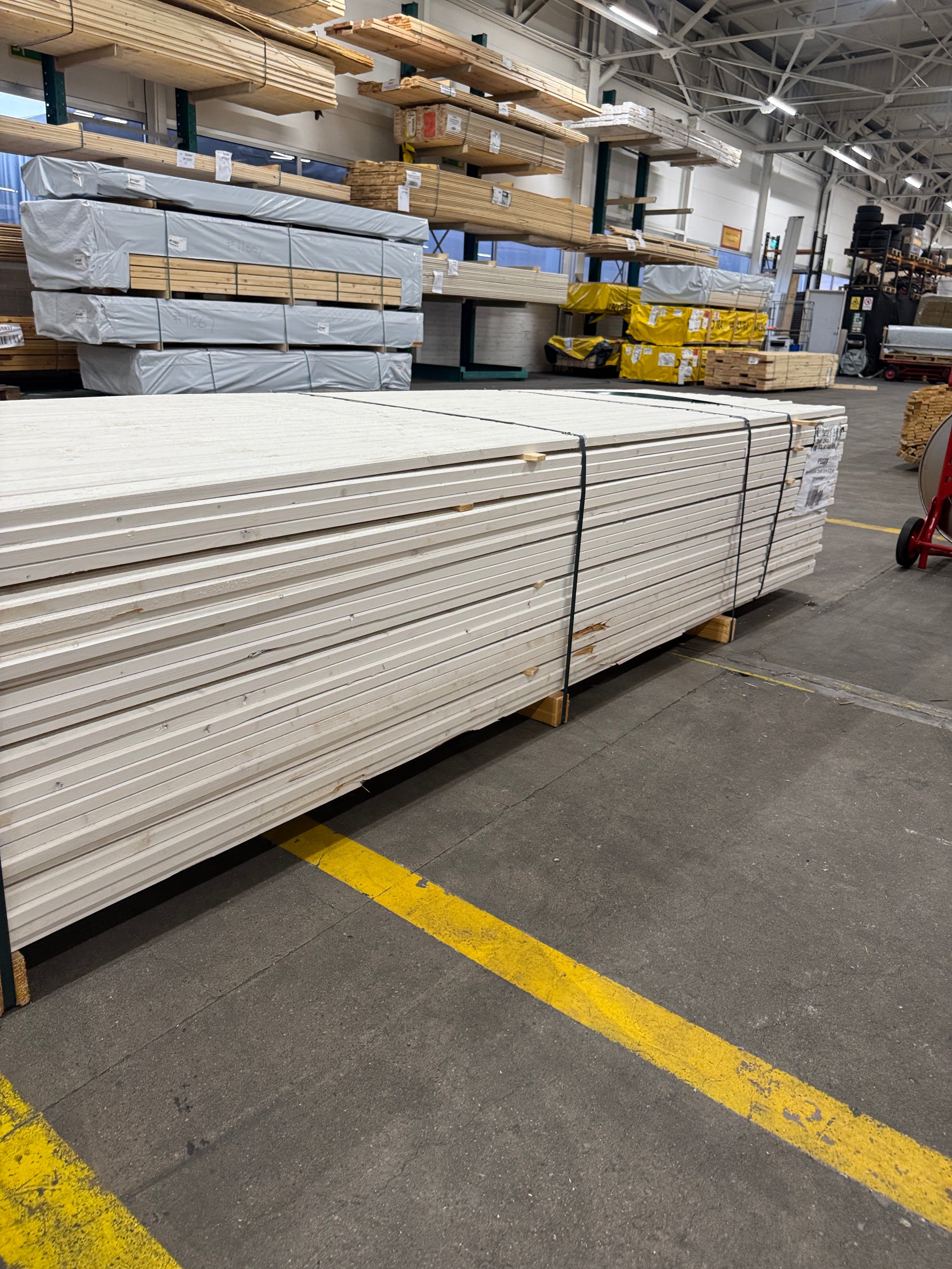 Parti Lockläkt 22x45mm, 528st 3.6m- Grundmålade
