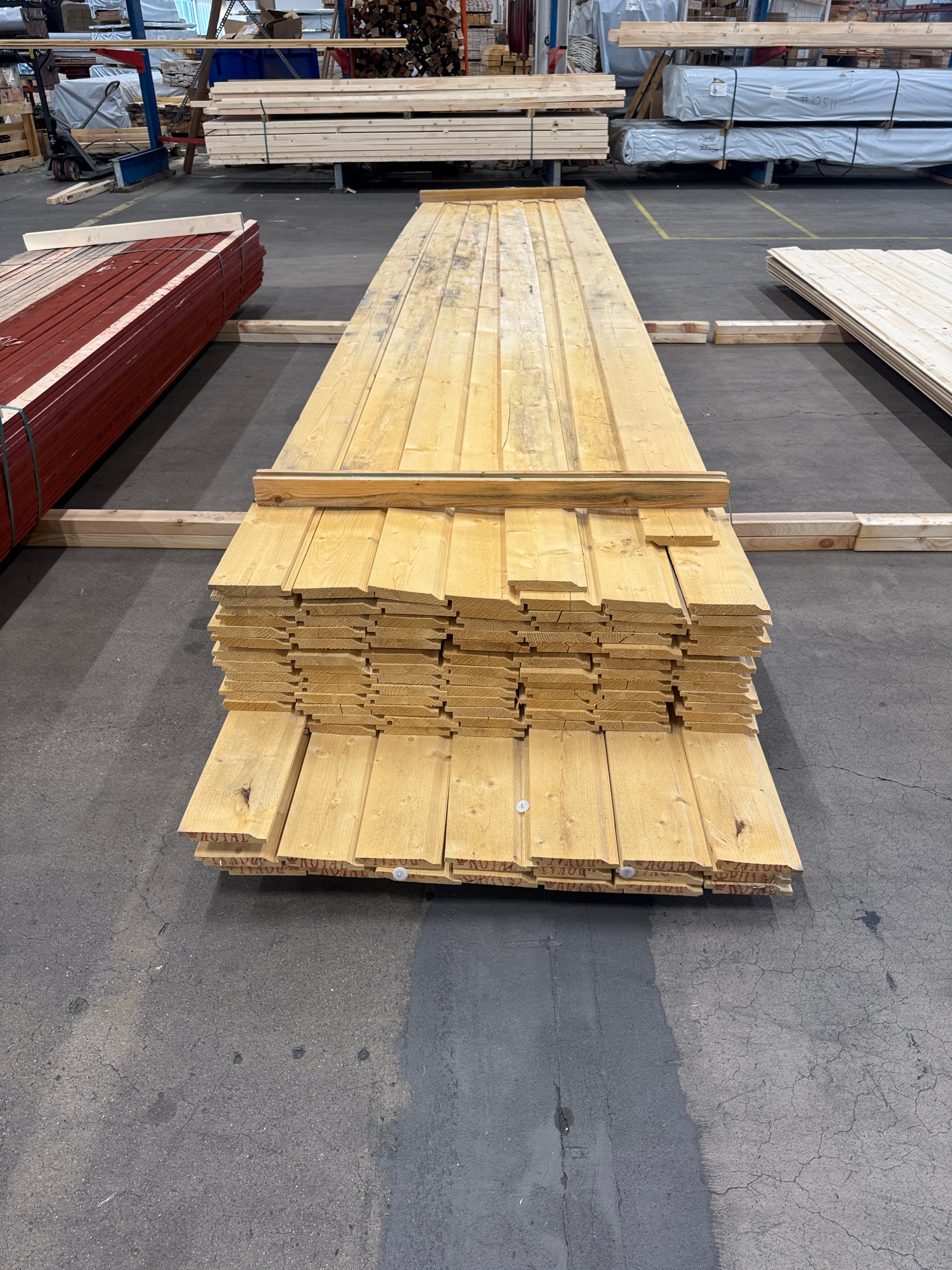 Paket Ytterpanel 22x145mm 4,80–5,40m – 110 st Vattenskadat