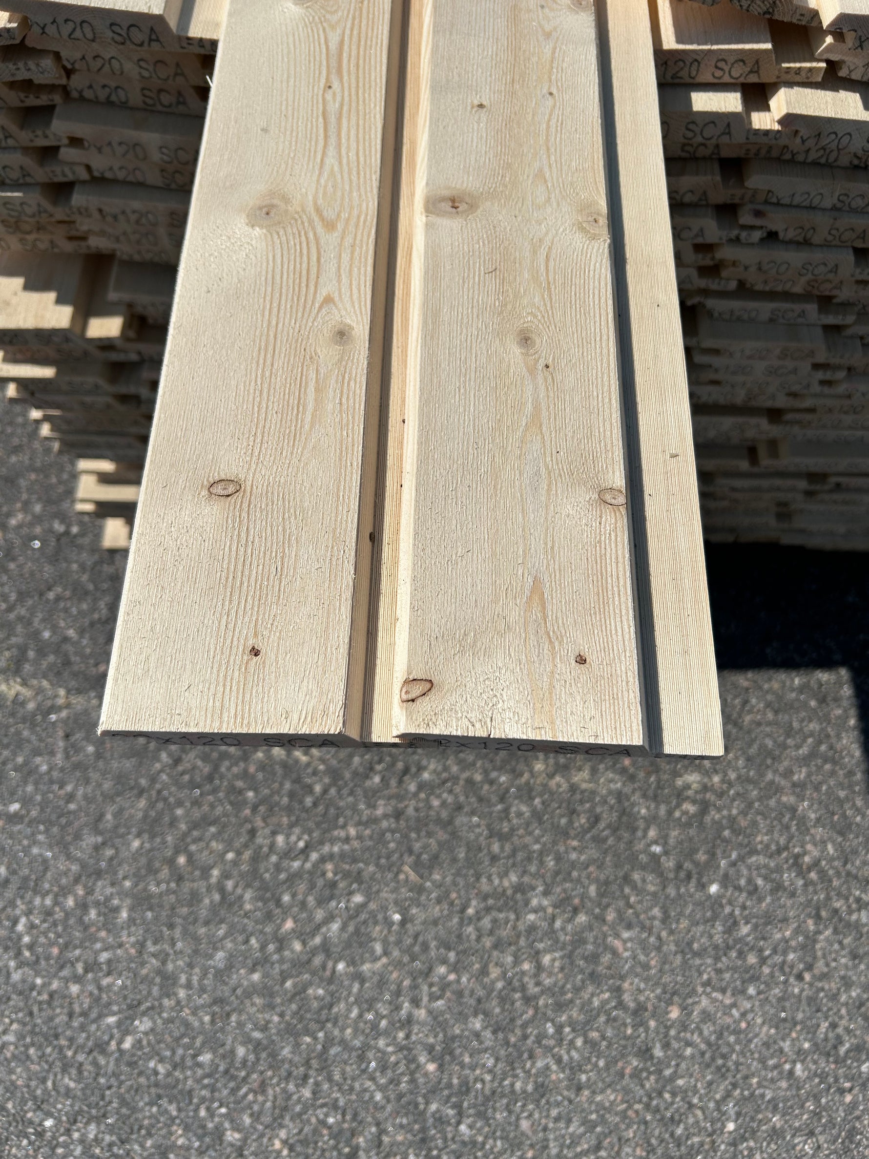 Paket Dubbelfasspont 22x120mm 4.80m 240st Obehandlade