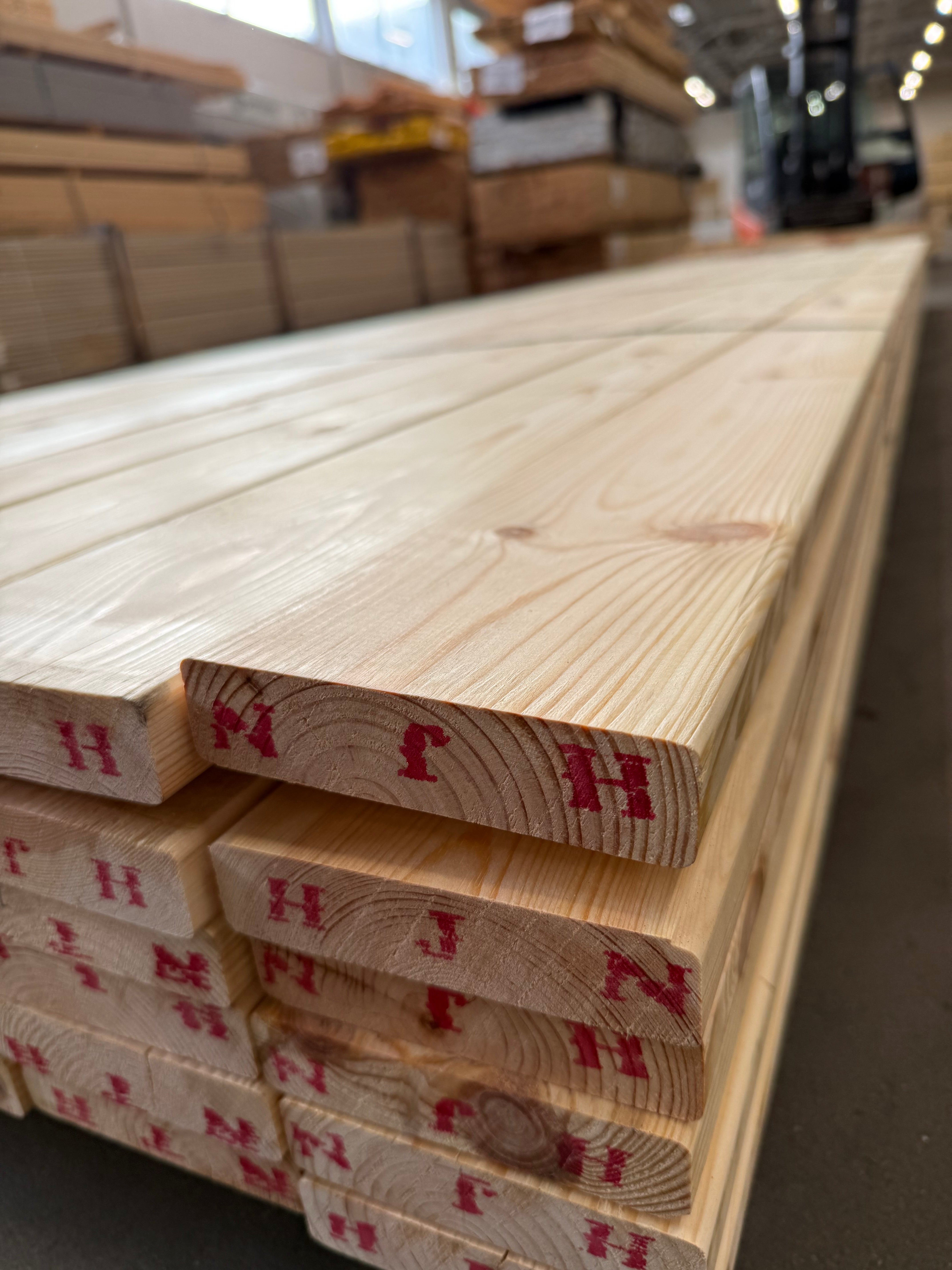 Paket Hyvlade Brädor 28x120mm 4.20m- 54st (Furu) B- sortering