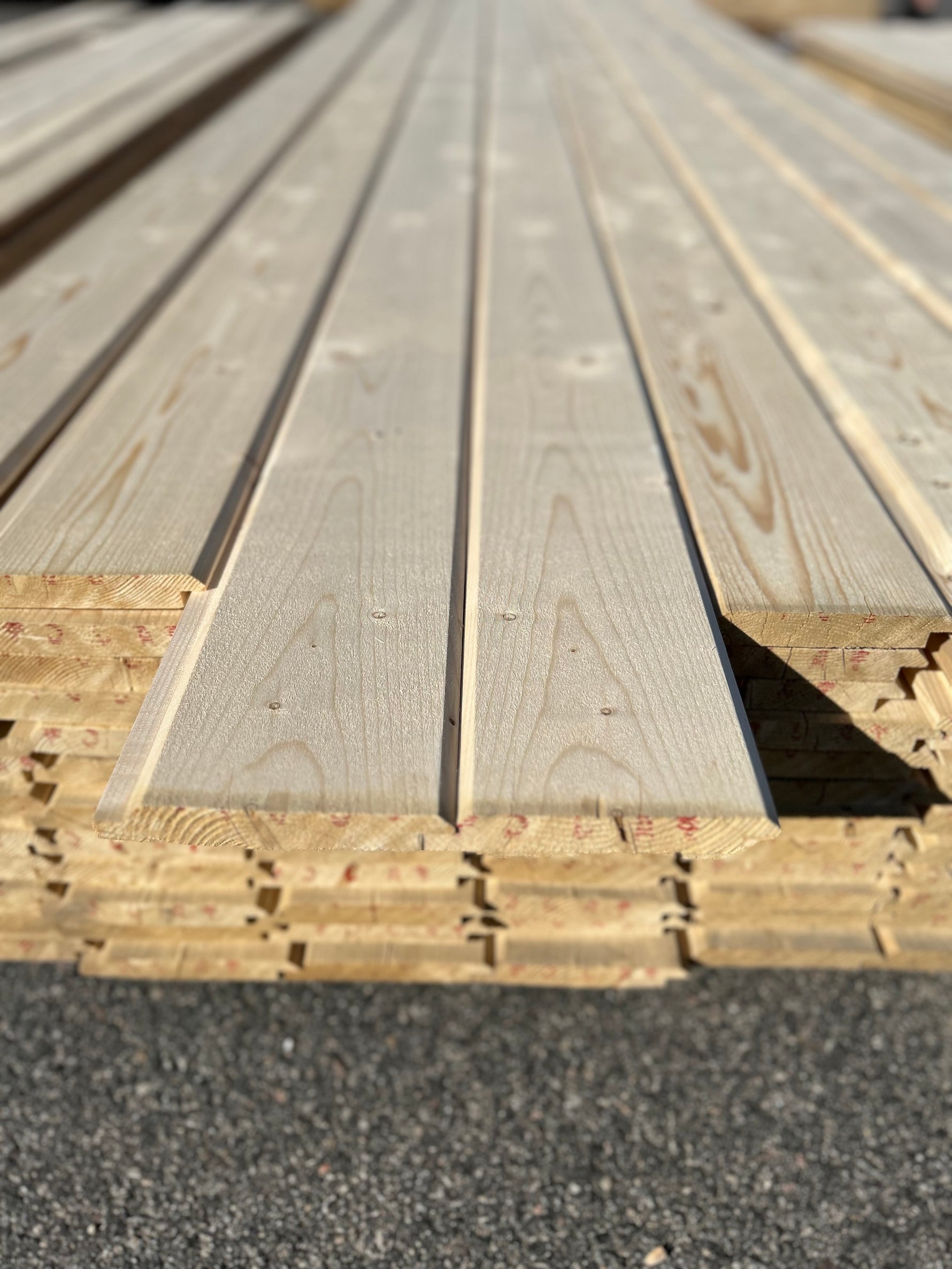 Paket Ytterpanel Dubbelfasspont 22x145mm, 96st 4.80m Obehandlad