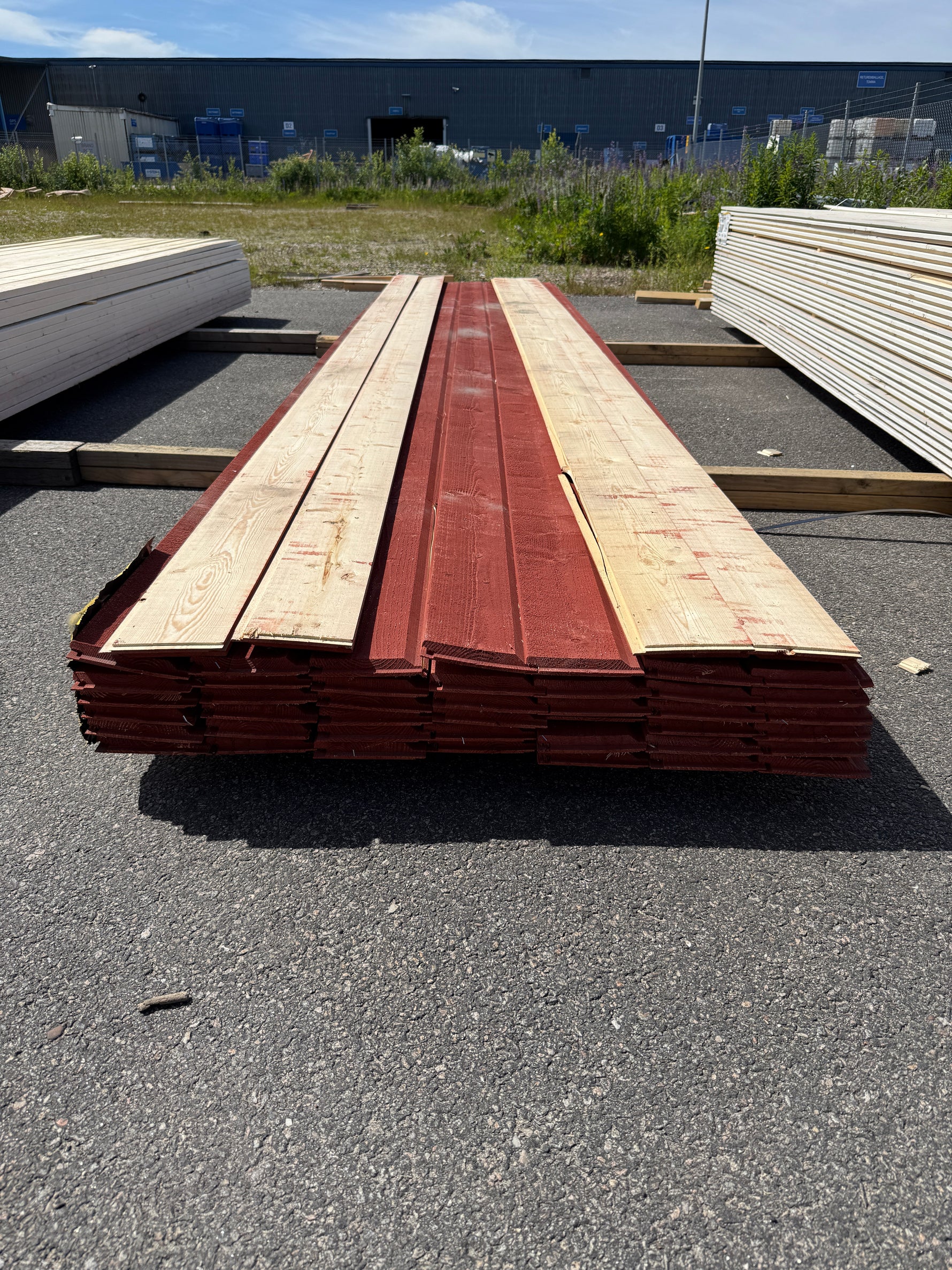 Paket Ytterpanel Enkelfas Ändspont 22x145mm, 46st 4.80m Grundmålad&nbsp;