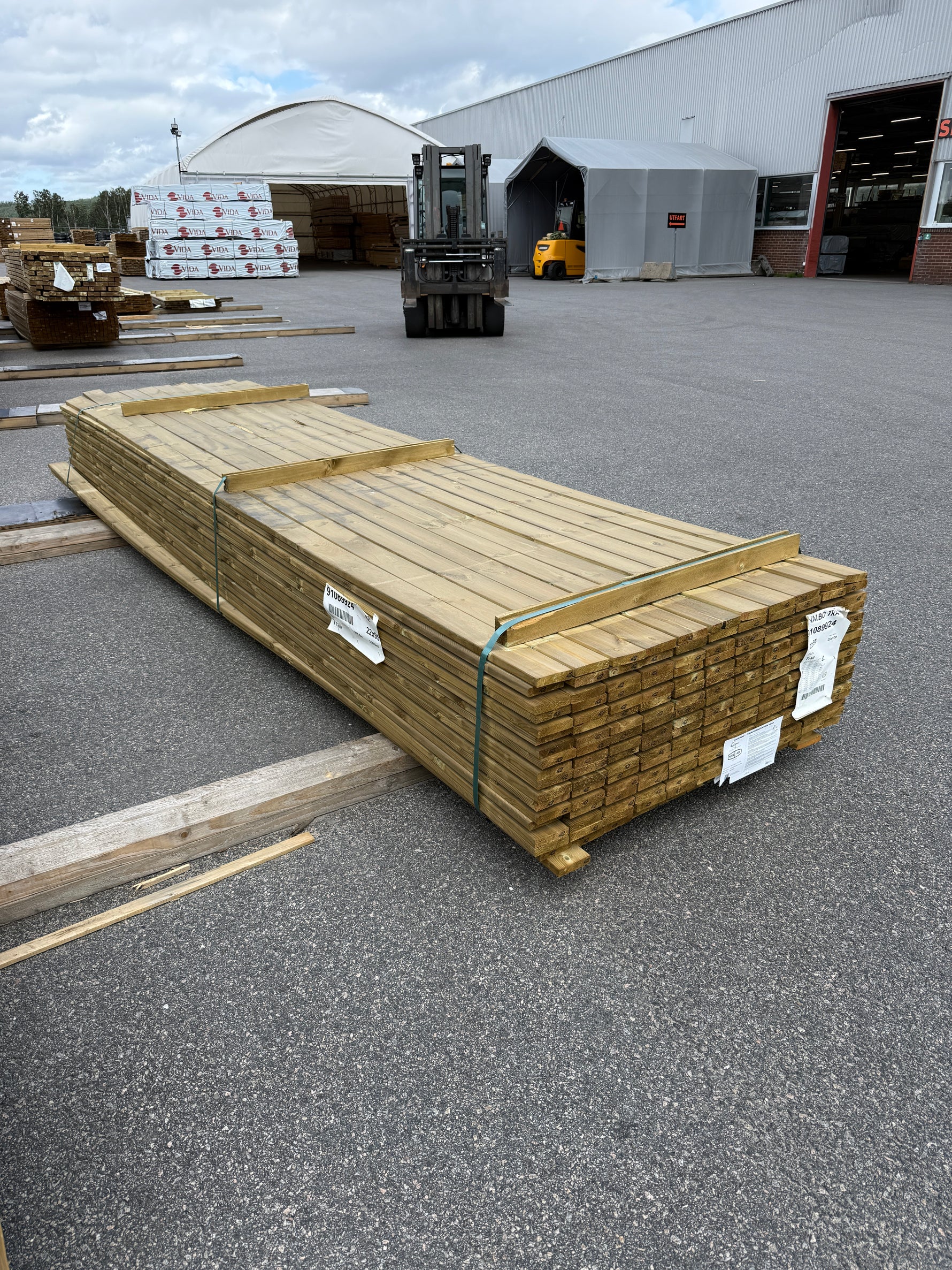 Paket Tryckimpregnerad Trall 22×95 mm, 198st 4,20 m