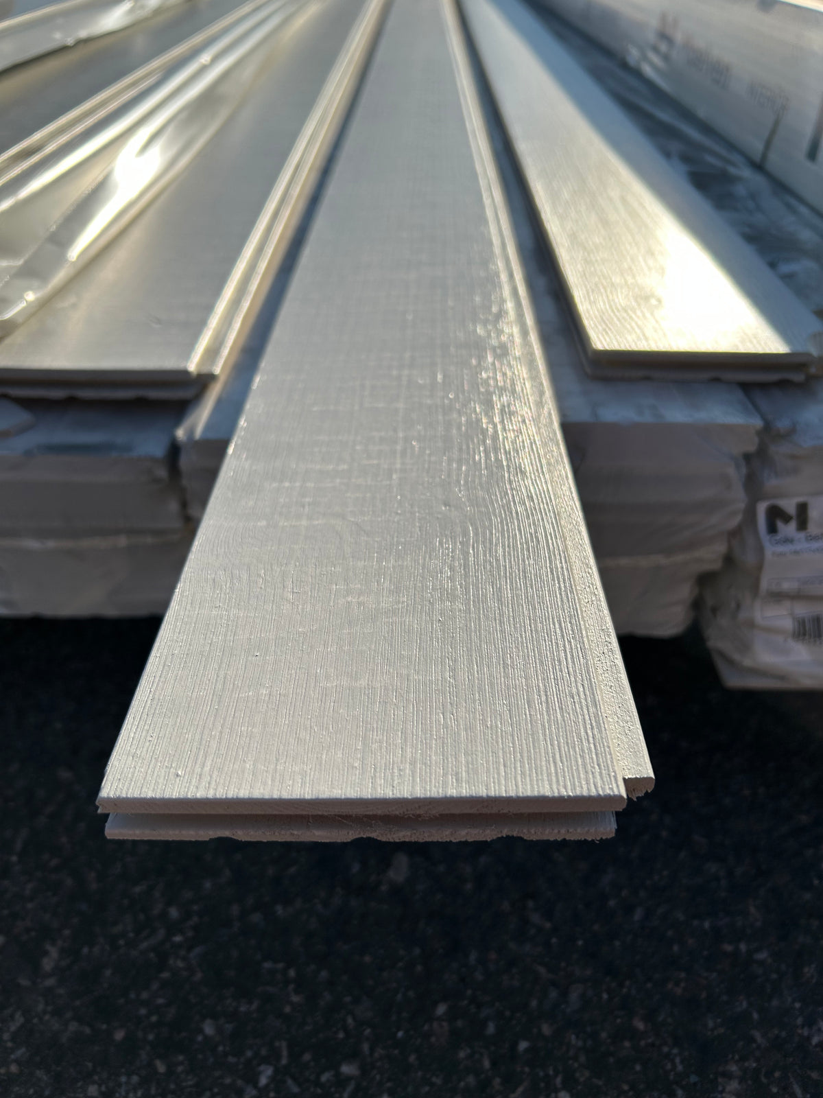 Parti Helträgolv Moelven 14×117×4200 mm – Borstad Grå, 44,4 m²