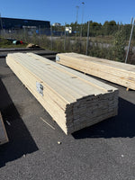 Paket Finsågade Brädor 22x120mm 4,80–5,40m 187st (Andra Sortering)