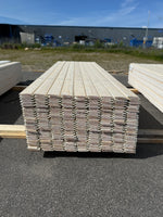 Paket Ytterpanel Enkelfas Halvspont 22x120mm, 225st 3.60m Grundmålad Vit&nbsp;