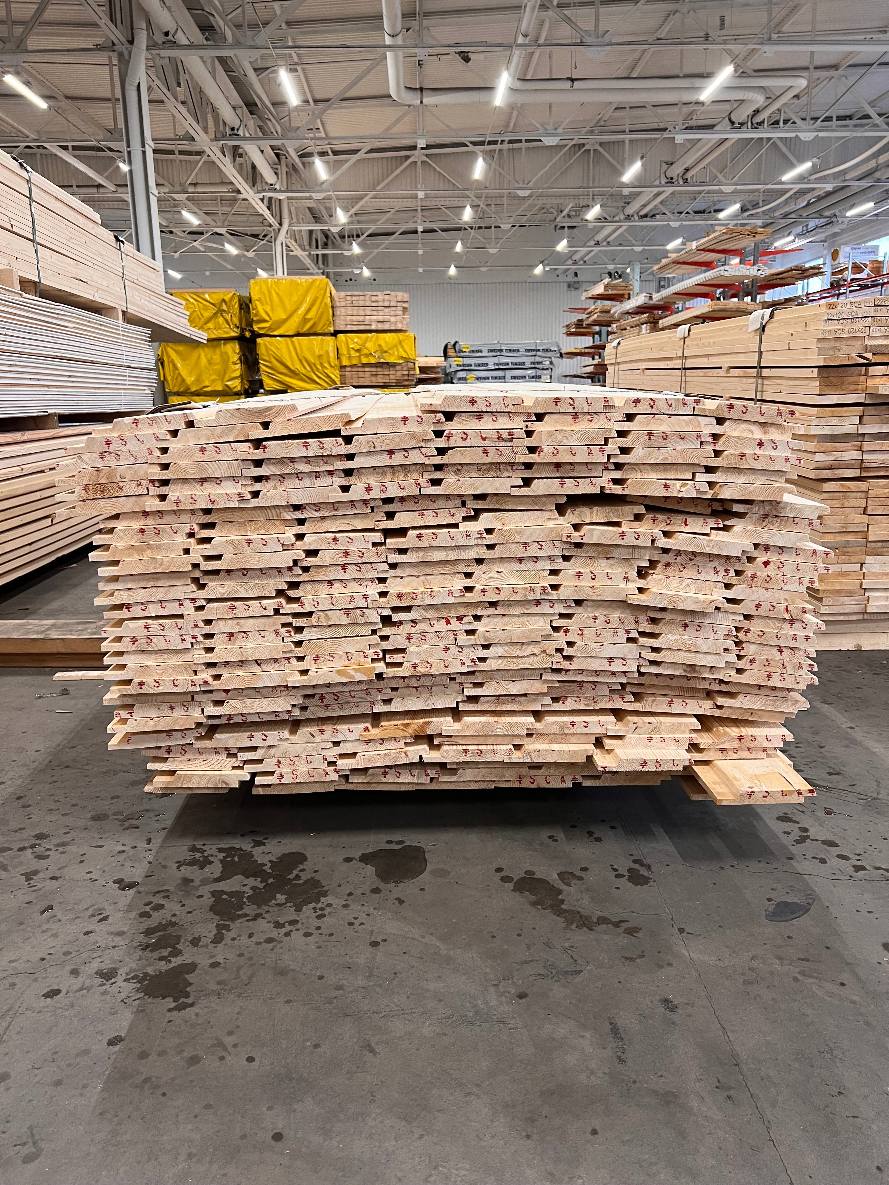 Paket Dubbelfasspont 22x145 180st 4,80m (B-Sortering)