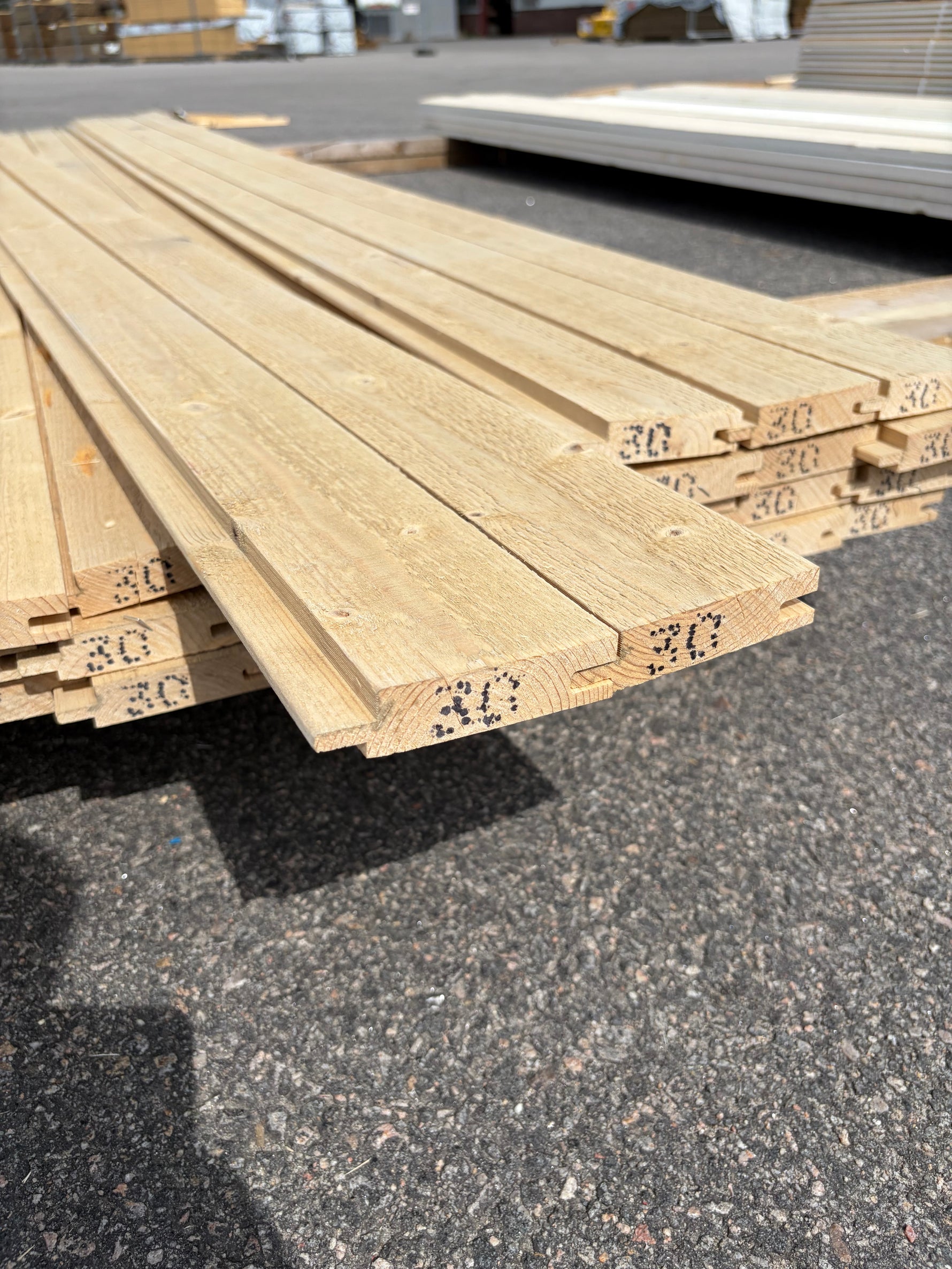 Paket Ytterpanel Spårpanel 22x95mm, 41st 3.0m (Järnvitriol)