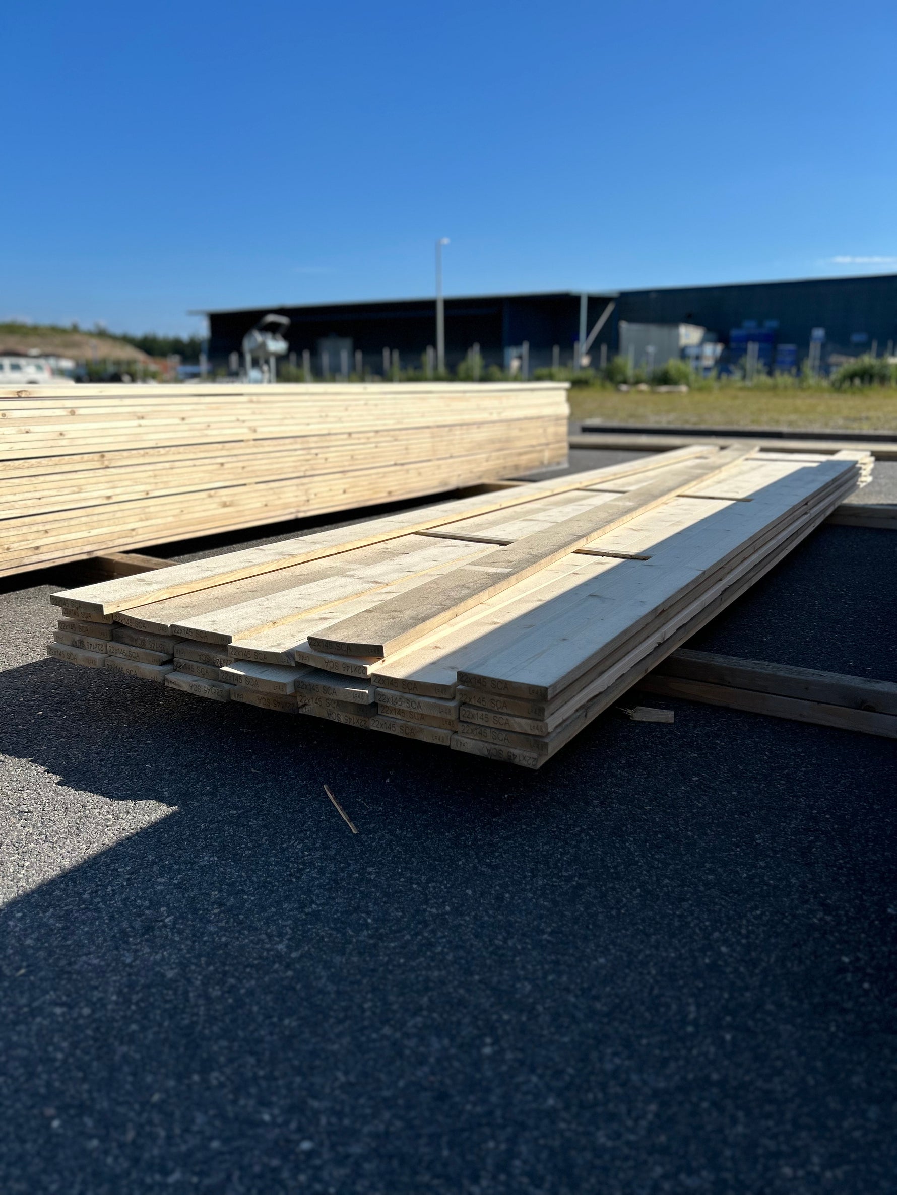 Paket Finsågade Brädor 22x145mm, 31st 4.80m Obehandlad