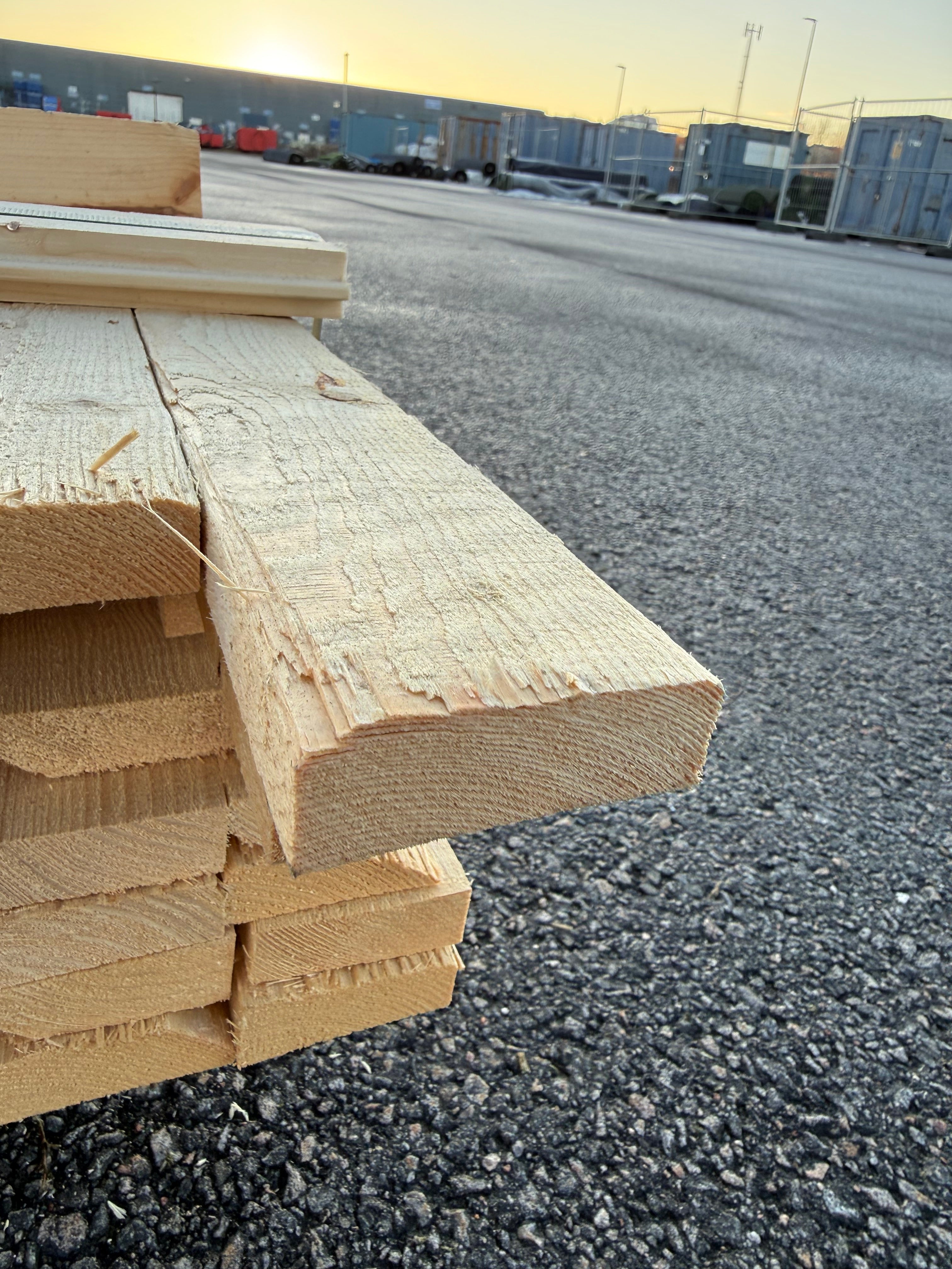 Paket Brädor 19x63mm – 120 st (4,20 m, gran, ohyvlad/råsågad)