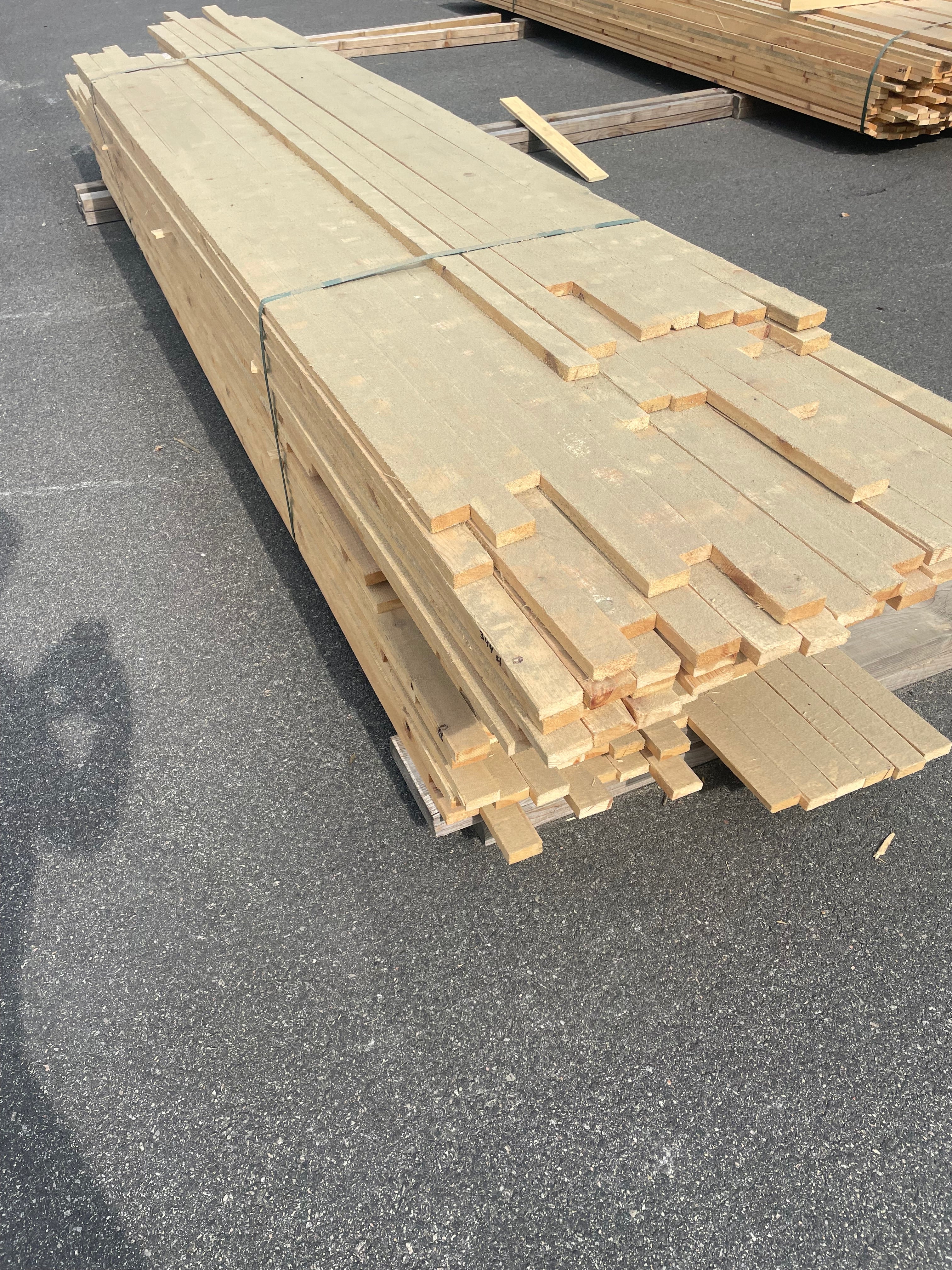 Paket med läkt 19x63 blandade längder