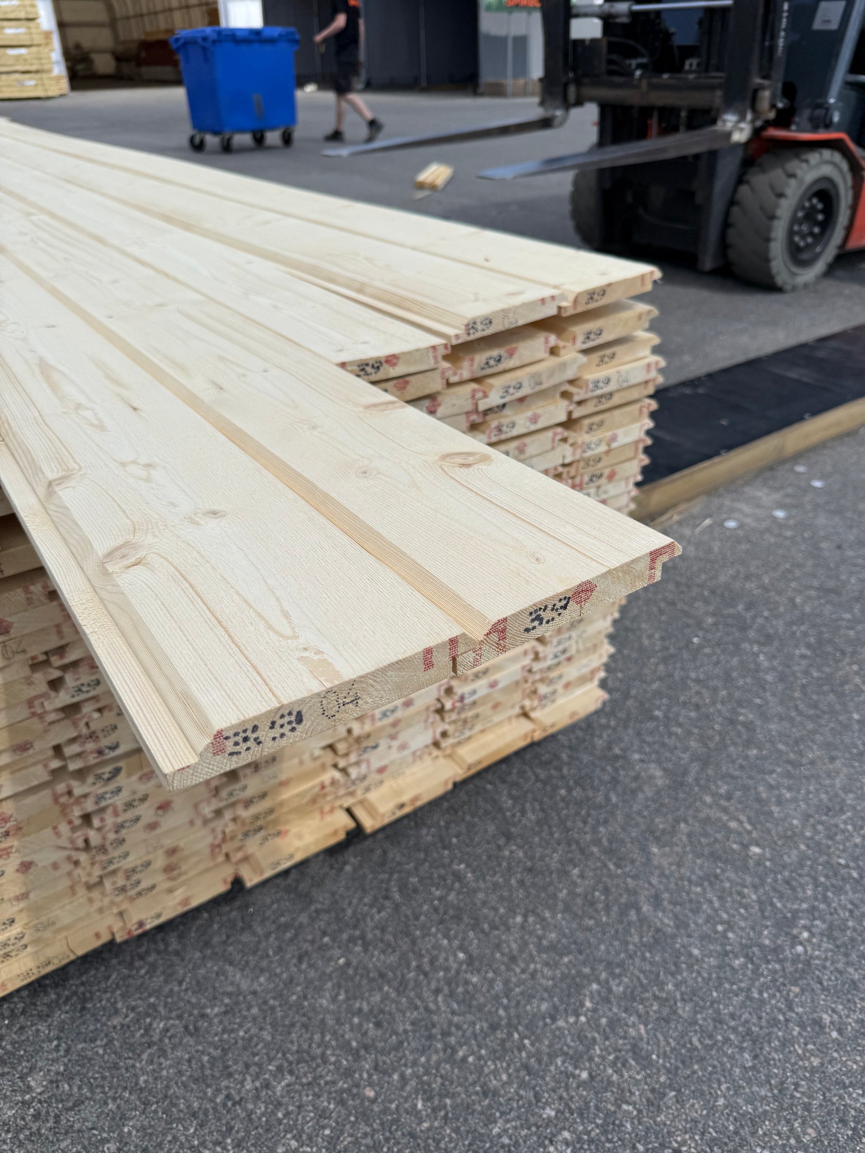 Paket Ytterpanel Dubbelfas Halvspont 22x145mm, 175st 3,90m