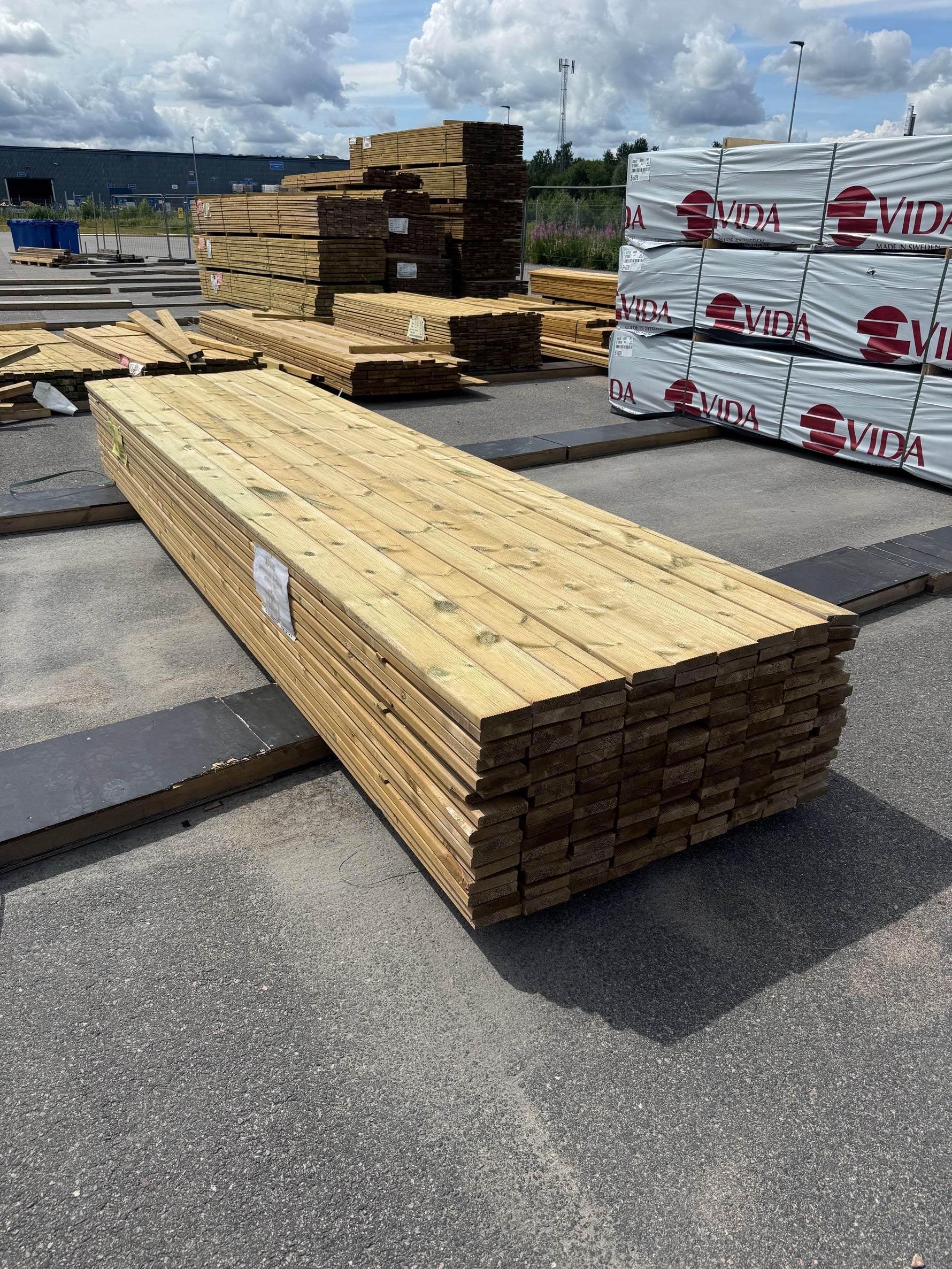 Paket Tryckimpregnerad Rillad Trall 28x120mm, 144st 4.20m- Väderbitet