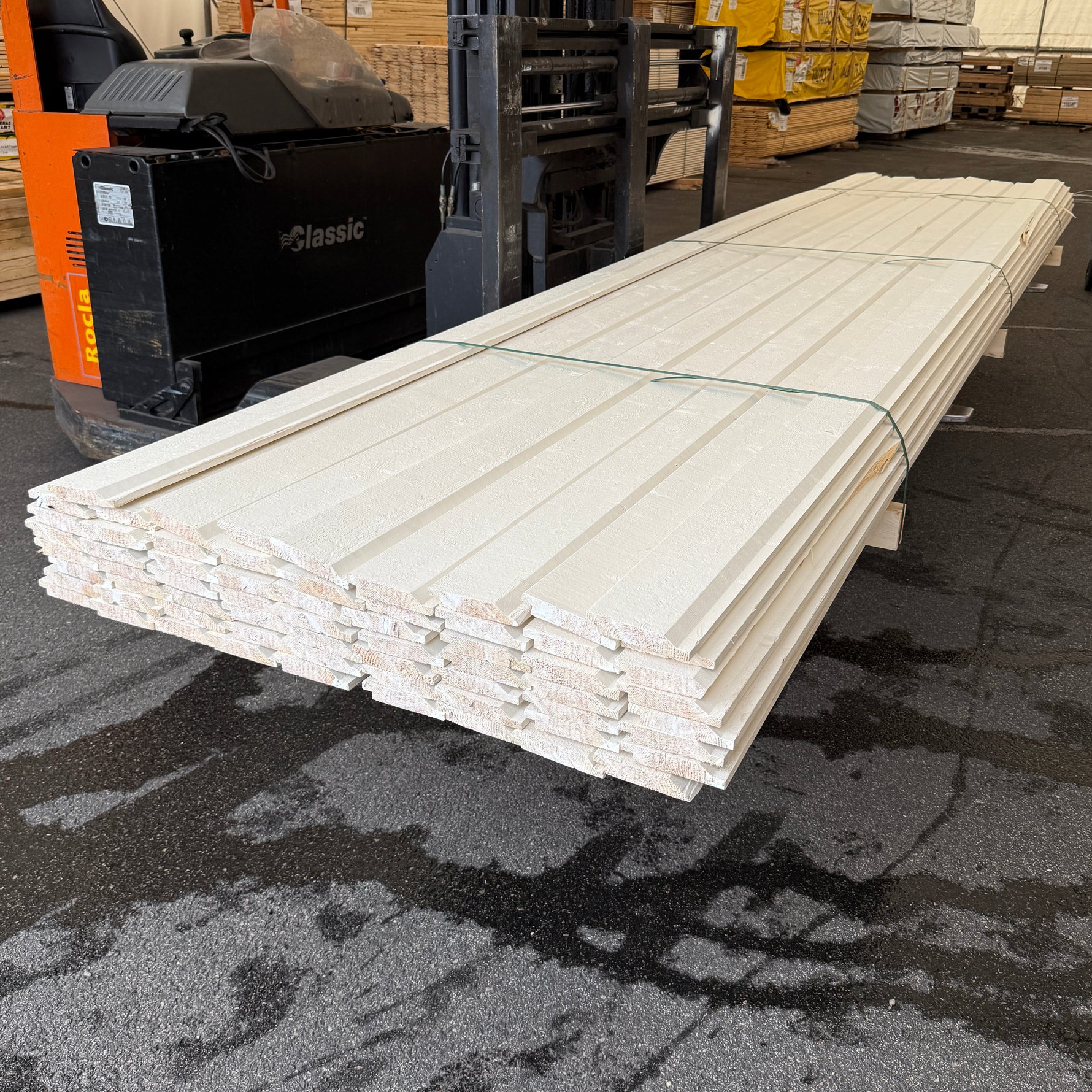 Paket Enkelfasspont 22x120mm 4,80m 65st Grundmålad