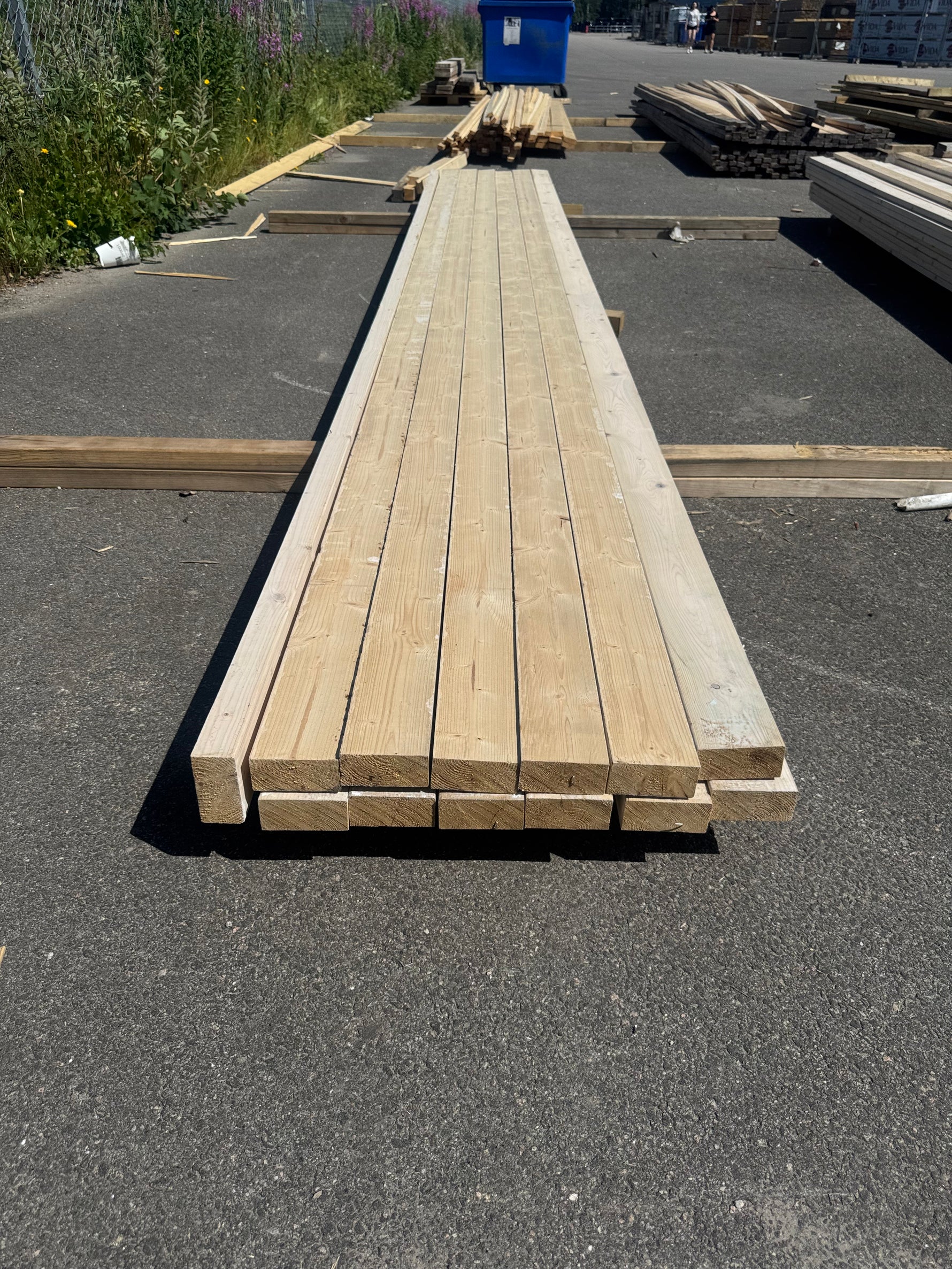 Paket Hyvlat Virke 45x95 mm, 13 st 4,80 m Vitlaserat