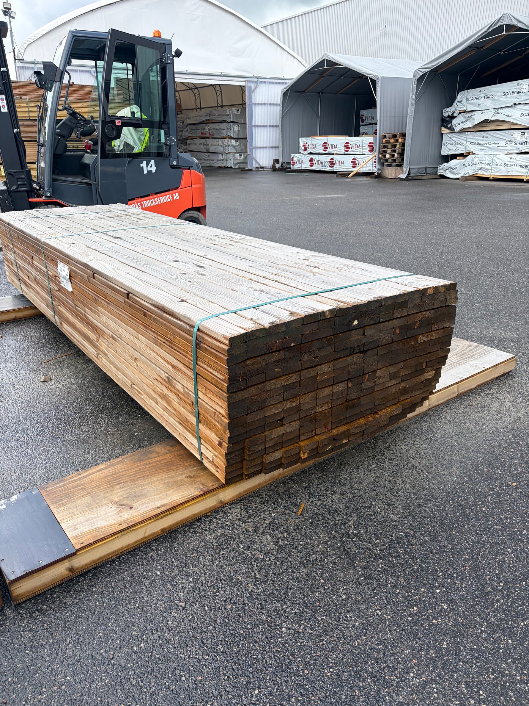 Paket Tryckimpregnerad Staketribba 28x70mm G4-3, 270st 3,60m