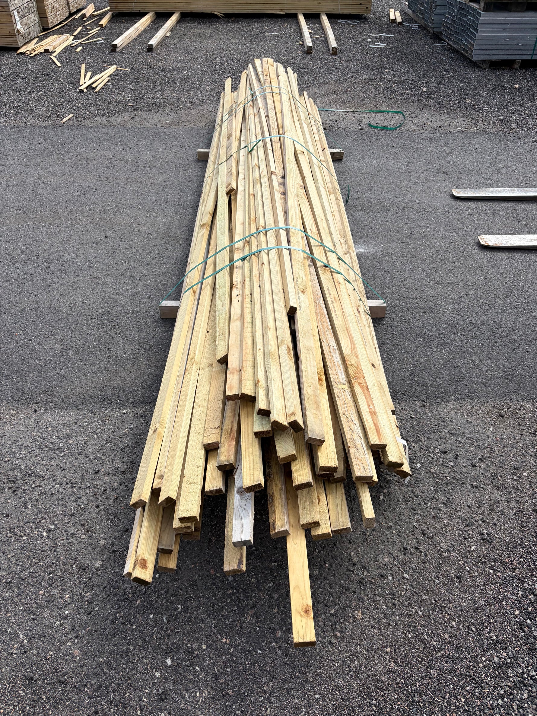 Paket Tryckimpregnerad Läkt 25x36/25x48mm, 3,6–4,2m